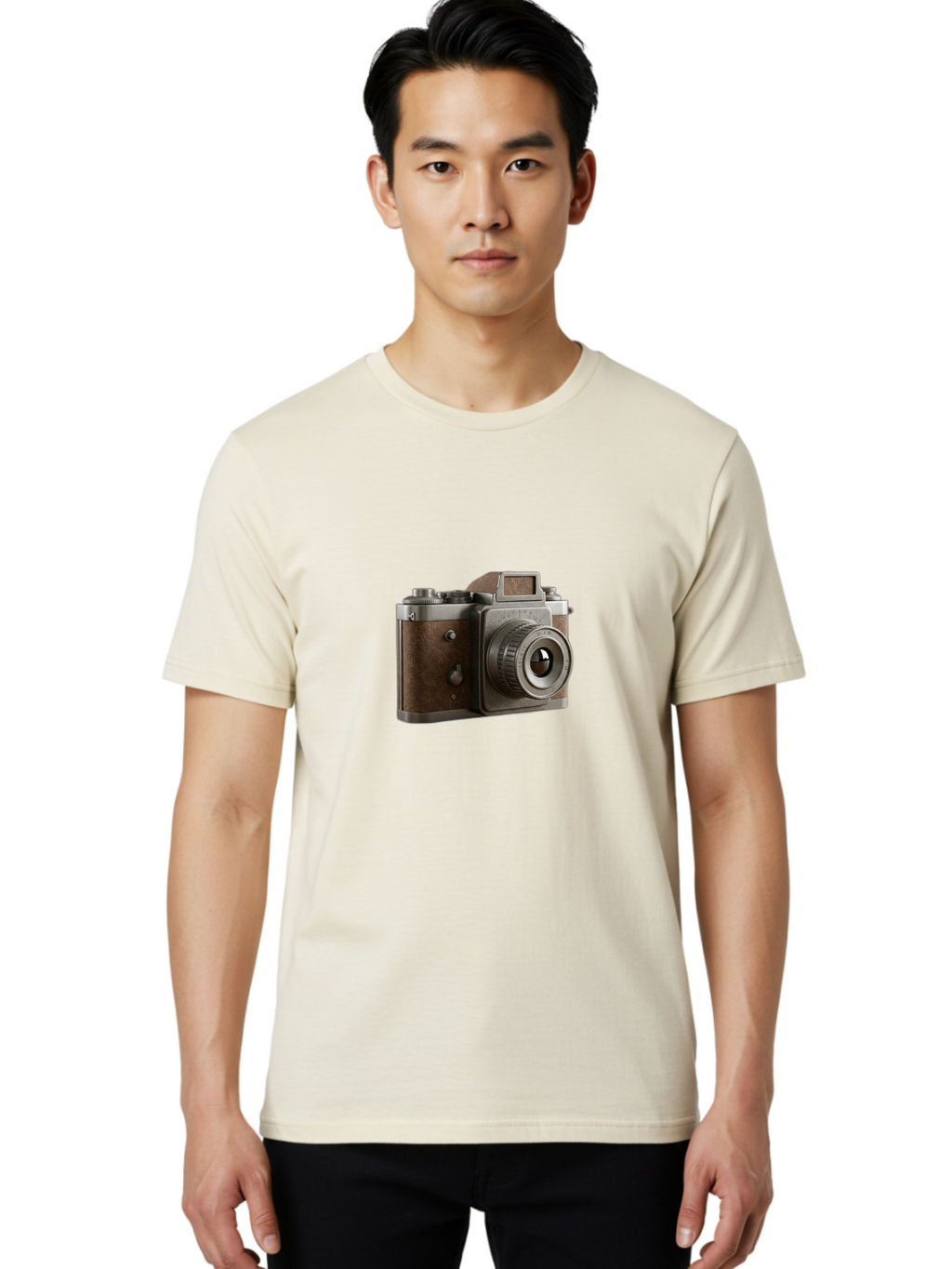 Old-Camera-1 Men'S Graphic Tee, 100% Cotton, Comfortable Casual Summer Wear, Machine Washable, Vintage Camera, Retro Photography, Antique Camera, Old Camera, Photography Equipment, Camera Lens, Classic Design, Nostalgic Feel, Bae570