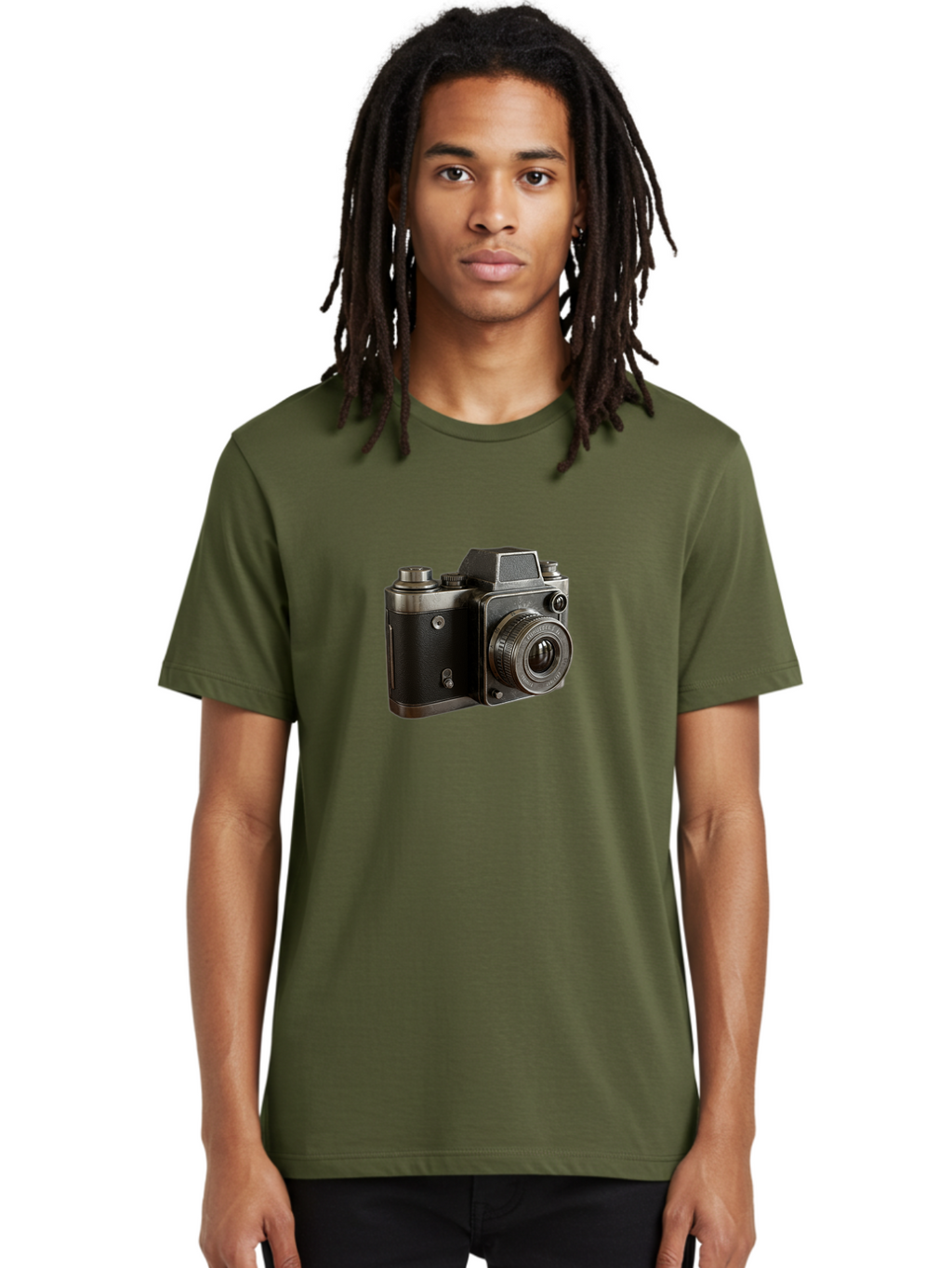 Old-Camera Men'S Graphic Tee, 100% Cotton, Comfortable Casual Summer Wear, Machine Washable, Classic Camera, Vintage Photography, Retro Style, Analog Camera, Photography Equipment, Antique Camera, Nostalgic Feel, Film Camera Bae571