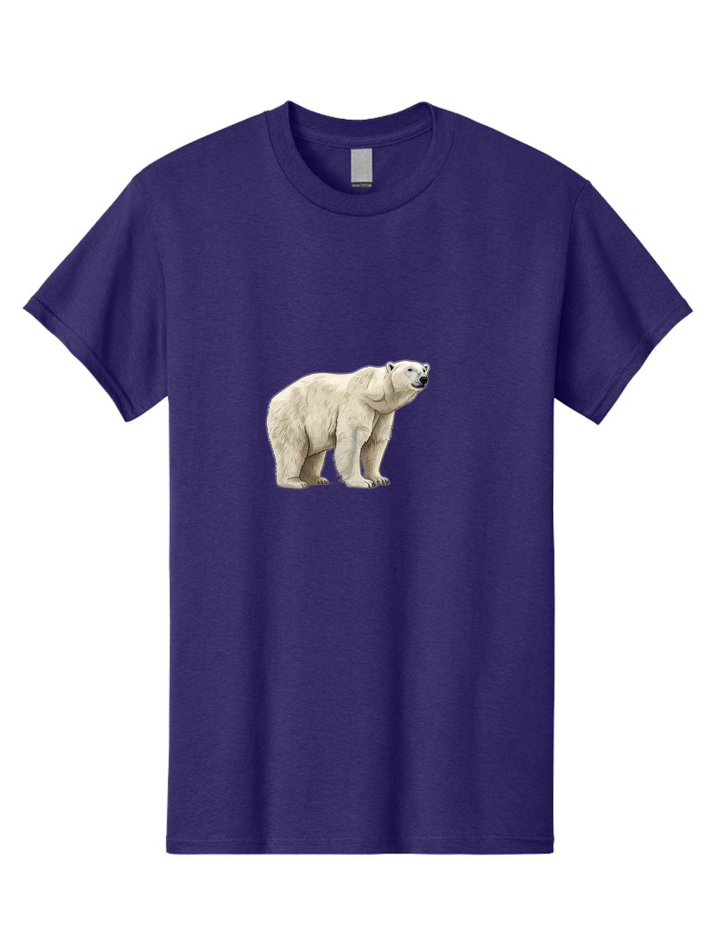 Polar-Bear-6 Men'S Graphic Tee, 100% Cotton, Comfortable Casual Summer Wear, Machine Washable, White Polar Bear, Arctic Wildlife, Large Mammal, Furry Creature, Carnivorous Animal, Majestic Creature, Wildlife Conservation, Polar Bear Species, Bae643