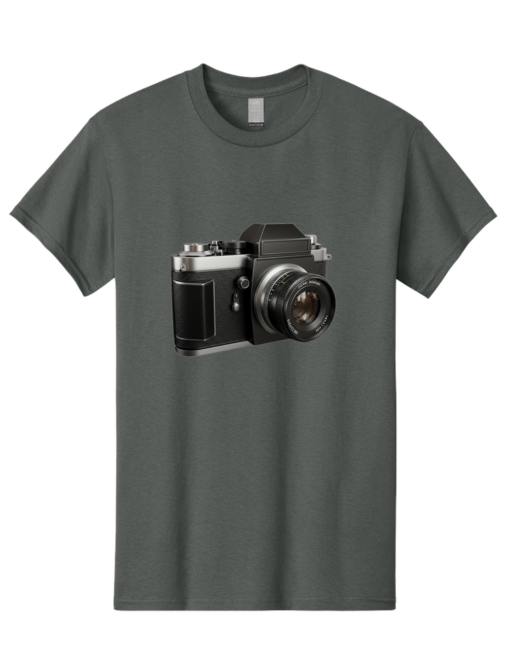 Praktica Men'S Graphic Tee, 100% Cotton, Comfortable Casual Summer Wear, Machine Washable, Vintage Camera, Photography Equipment, Classic Design, Black Camera Body, Lens Details, Optical Viewfinder, Shutter Release, Photography Gear, Bae692