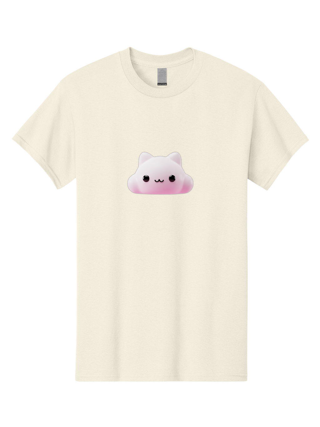 Pusheen Men'S Graphic Tee, 100% Cotton, Comfortable Casual Summer Wear, Machine Washable, Pink Cat, Squishmallow, Plush Toy, Soft Toy, Cute Cat, Adorable Face, Kawaii, Cuddly Toy, Pastel Pink, Sweet Expression, Cartoon Cat Bae696