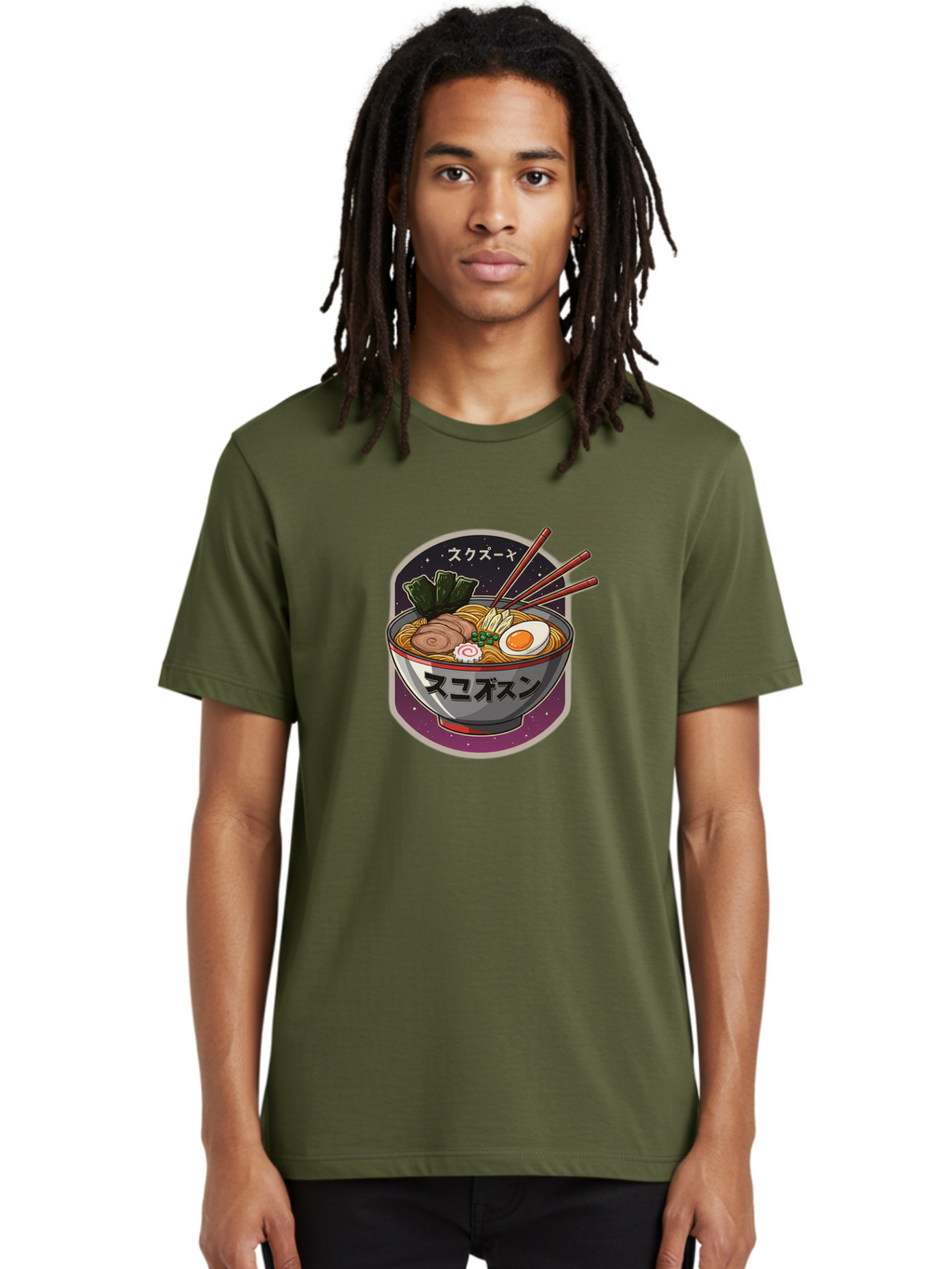 Ramen-6 Men'S Graphic Tee, 100% Cotton, Comfortable Casual Summer Wear, Machine Washable, Steaming Bowl Of Ramen, Noodles, Sliced Pork, Boiled Egg, Green Onions, Seaweed, Chopsticks, Japanese Cuisine, Asian Food, Comfort Meal, Savory Flavors, Bae703