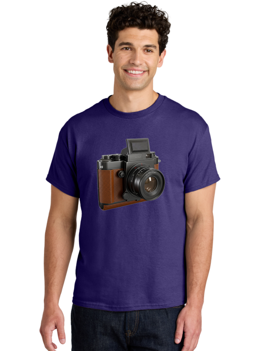 Tlr-Rx-Camera Men'S Graphic Tee, 100% Cotton, Comfortable Casual Summer Wear, Machine Washable, Vintage Camera, Fujifilm X100, Retro Style, Digital Camera, Photography Equipment, Camera Lens, Photographer Gear, Classic Design, Fujifilm Camera Bae802