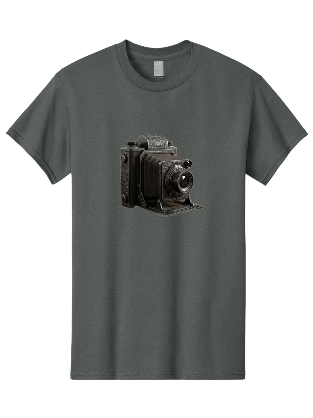 Vintage-Camera-6 Men'S Graphic Tee, 100% Cotton, Comfortable Casual Summer Wear, Machine Washable, Vintage Camera, Antique Photography, Classic Camera Design, Old-Fashioned Photography Equipment, Retro Camera, Historical Camera, Black Camera Bae810