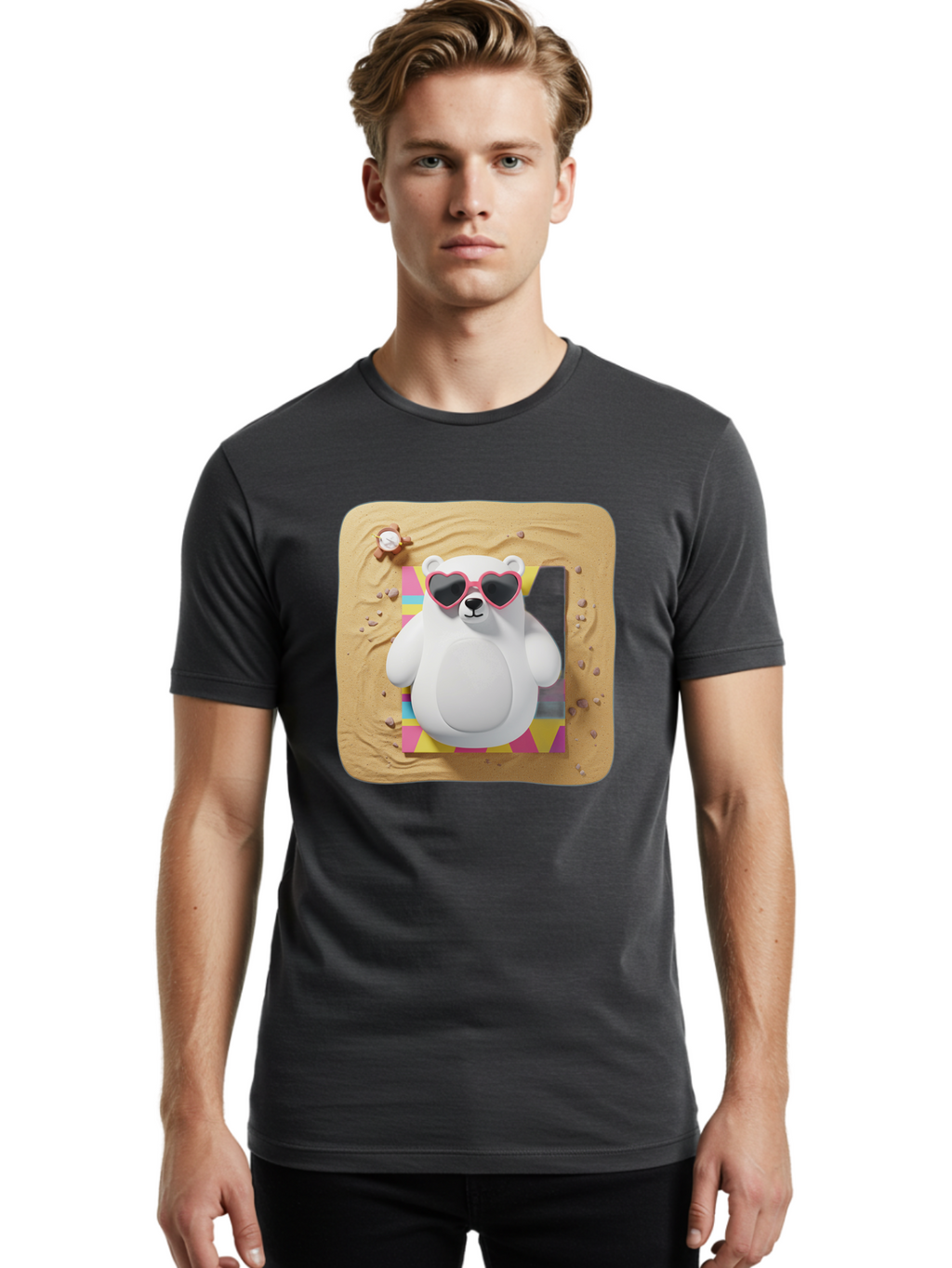 3D-Polar-Bear Men'S Graphic Tee, 100% Cotton, Comfortable Casual Summer Wear, Machine Washable, Vintage Camera, Old Camera, Antique Camera, Black Camera, Classic Photography, Photography Equipment, Nostalgic Device, Film Camera, Camera Art Bae825