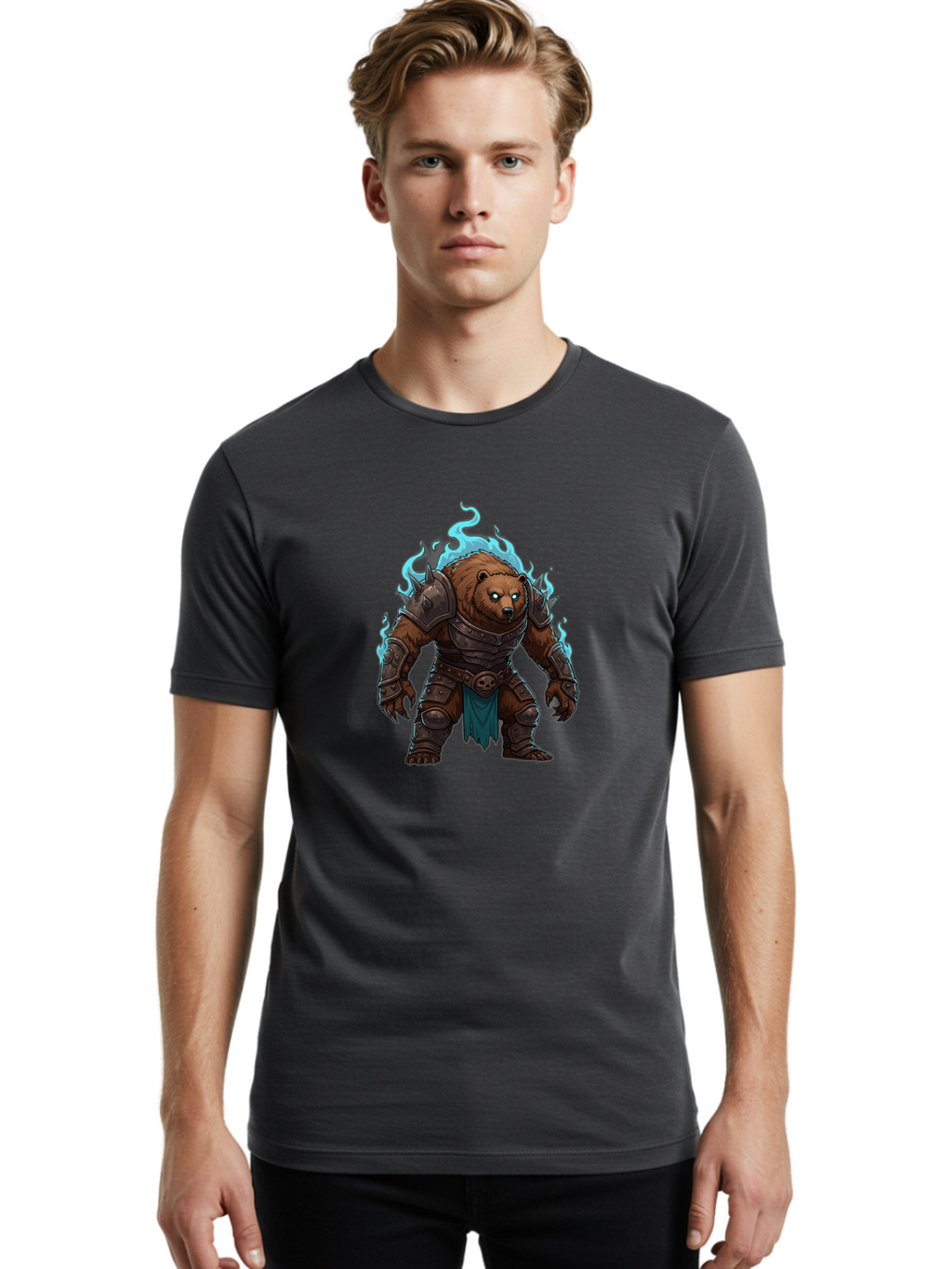 Armored-Bear-1 Men'S Graphic Tee, 100% Cotton, Comfortable Casual Summer Wear, Machine Washable, Vintage Camera, Old Camera, Antique Camera, Black Camera, Classic Photography, Photography Equipment, Nostalgic Device, Film Camera, Camera Art Bae827