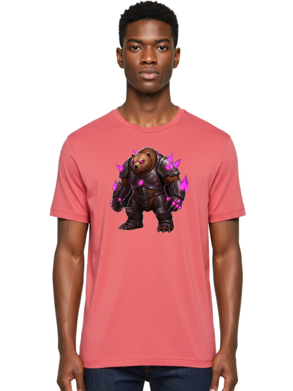 Armored-Brown-Bear-1 Men'S Graphic Tee, 100% Cotton, Comfortable Casual Summer Wear, Machine Washable, Vintage Camera, Old Camera, Antique Camera, Black Camera, Classic Photography, Photography Equipment, Nostalgic Device, Film Camera, Camera Art Bae830