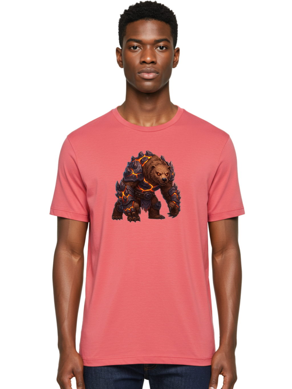 Armored-Brown-Bear Men'S Graphic Tee, 100% Cotton, Comfortable Casual Summer Wear, Machine Washable, Vintage Camera, Old Camera, Antique Camera, Black Camera, Classic Photography, Photography Equipment, Nostalgic Device, Film Camera, Camera Art Bae831
