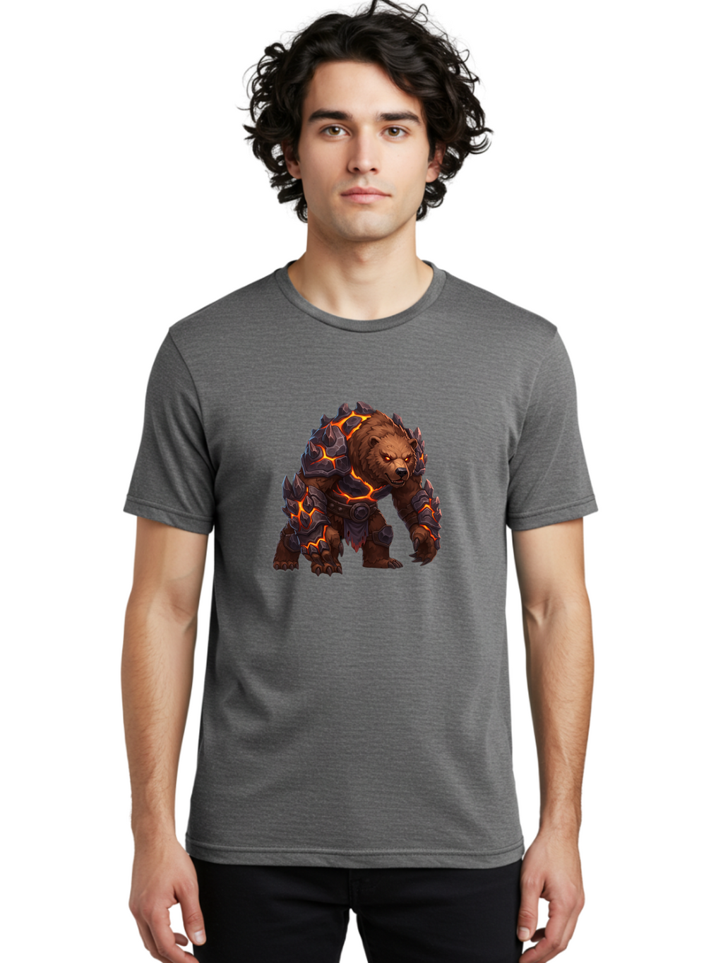 Armored-Brown-Bear Men'S Graphic Tee, 100% Cotton, Comfortable Casual Summer Wear, Machine Washable, Vintage Camera, Old Camera, Antique Camera, Black Camera, Classic Photography, Photography Equipment, Nostalgic Device, Film Camera, Camera Art Bae831