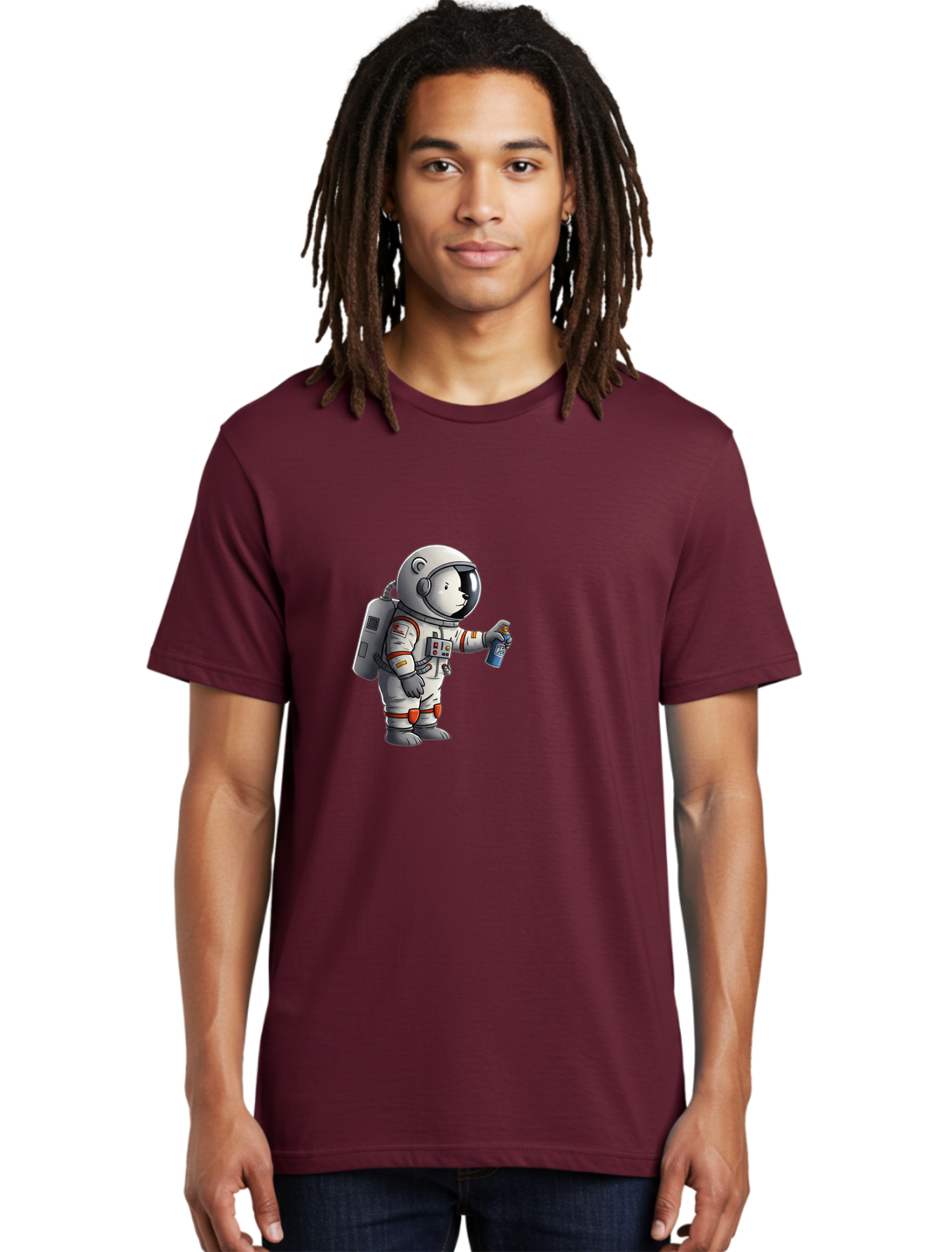 Astronaut-Spray-Paint Men'S Graphic Tee, 100% Cotton, Comfortable Casual Summer Wear, Machine Washable, Vintage Camera, Old Camera, Antique Camera, Black Camera, Classic Photography, Photography Equipment, Nostalgic Device, Film Camera, Camera Art Bae833