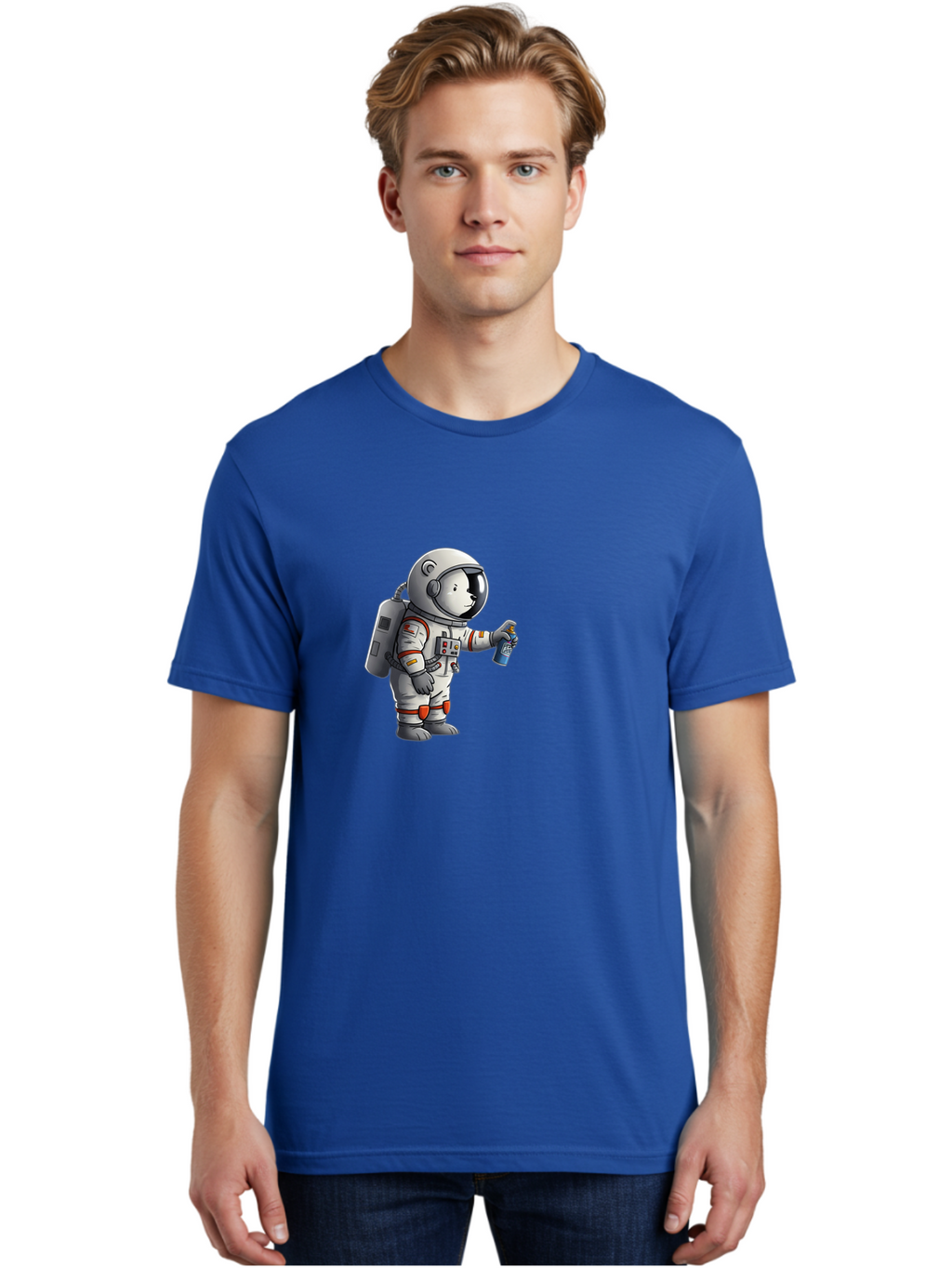 Astronaut-Spray-Paint Men'S Graphic Tee, 100% Cotton, Comfortable Casual Summer Wear, Machine Washable, Vintage Camera, Old Camera, Antique Camera, Black Camera, Classic Photography, Photography Equipment, Nostalgic Device, Film Camera, Camera Art Bae833