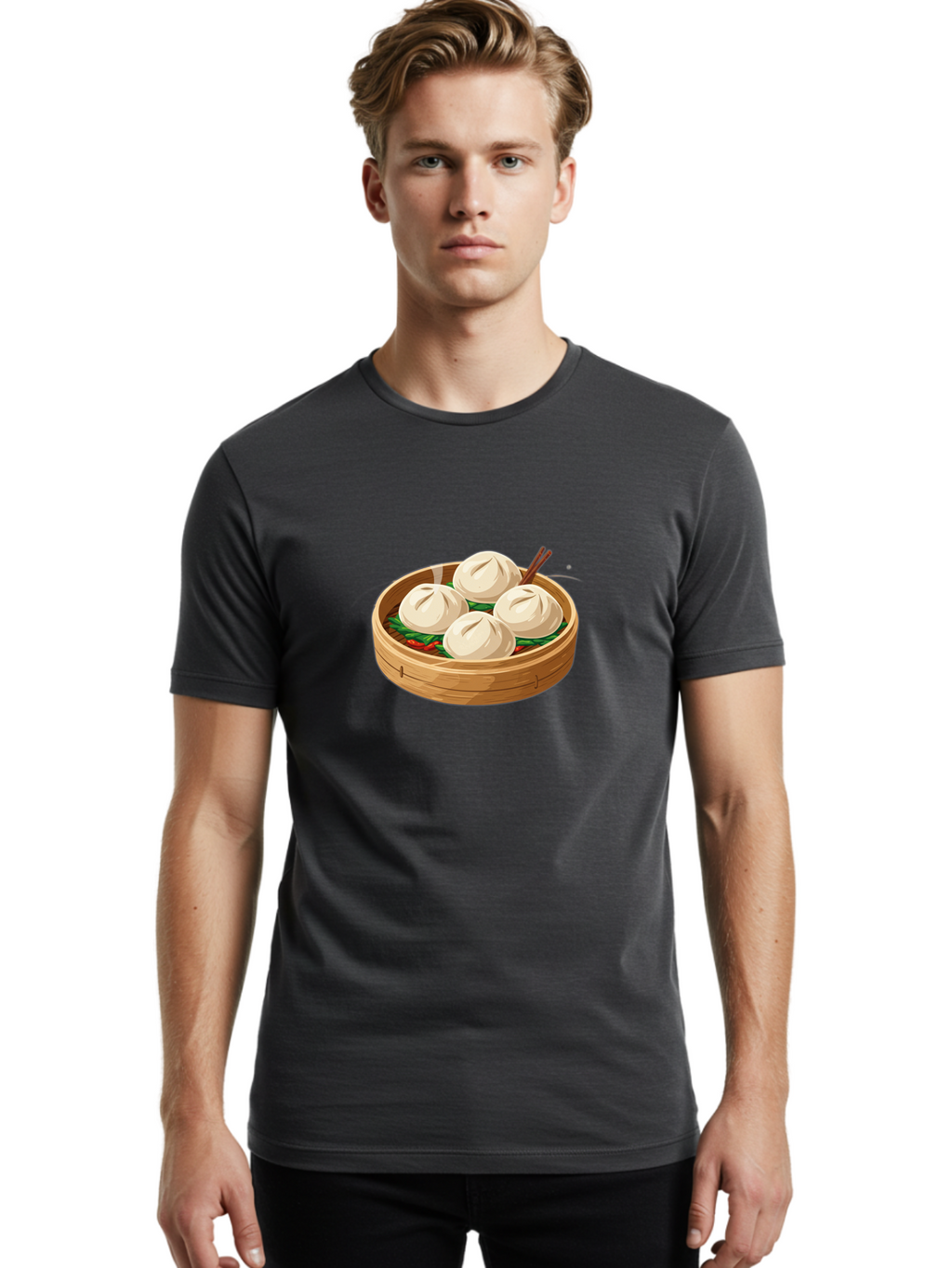 Bamboo-Basket-Dumplings Men'S Graphic Tee, 100% Cotton, Comfortable Casual Summer Wear, Machine Washable, Vintage Camera, Old Camera, Antique Camera, Black Camera, Classic Photography, Photography Equipment, Nostalgic Device, Film Camera, Bae838