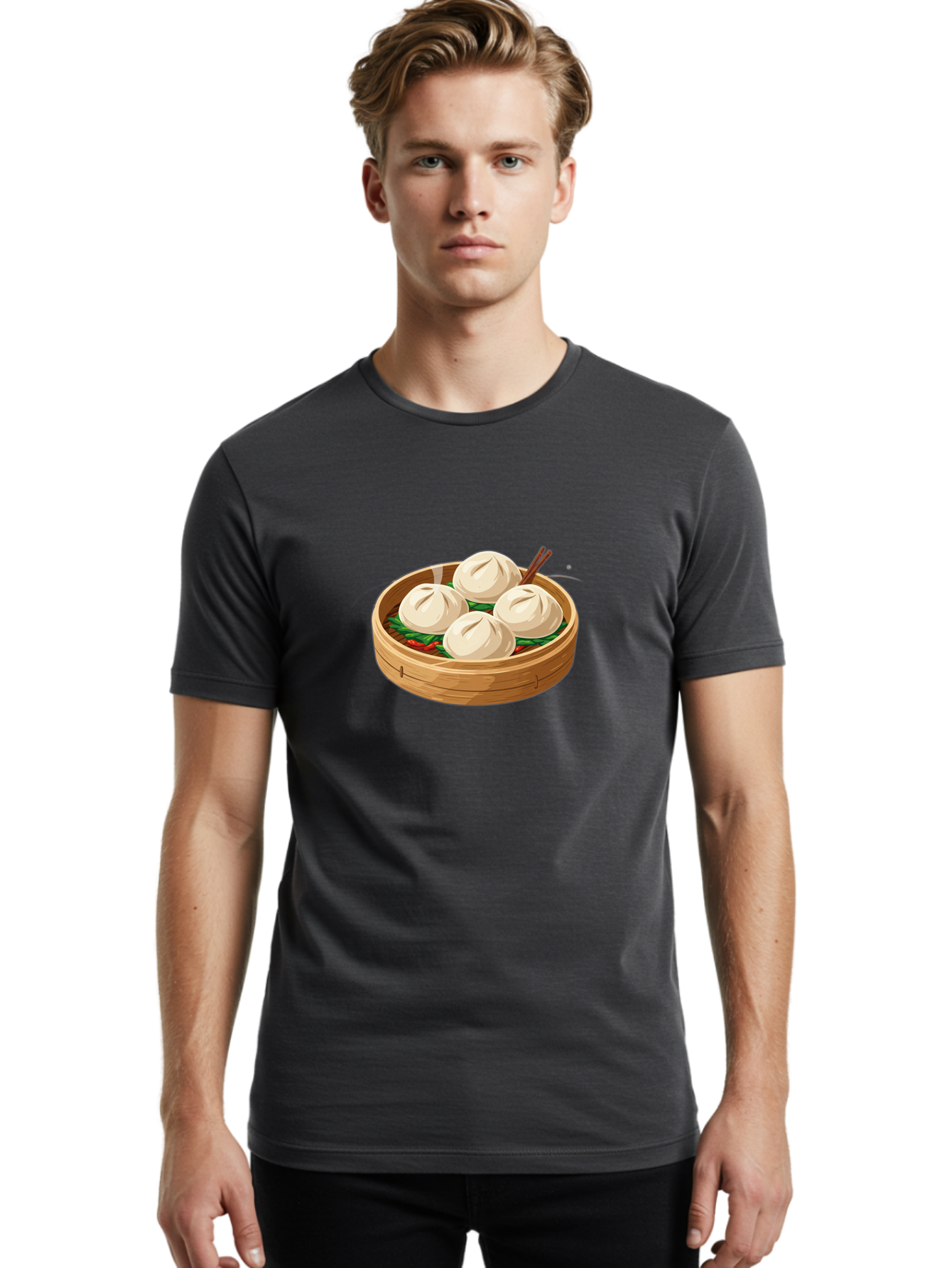 Bamboo-Basket-Dumplings Men'S Graphic Tee, 100% Cotton, Comfortable Casual Summer Wear, Machine Washable, Vintage Camera, Old Camera, Antique Camera, Black Camera, Classic Photography, Photography Equipment, Nostalgic Device, Film Camera, Bae838