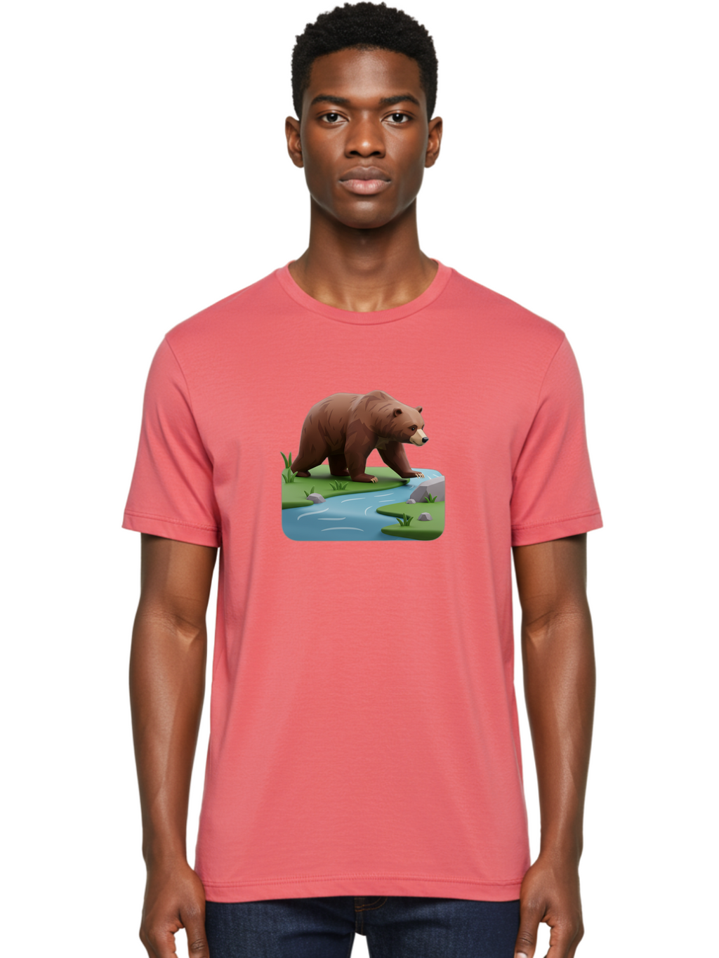 Bear-By-River Men'S Graphic Tee, 100% Cotton, Comfortable Casual Summer Wear, Machine Washable, Vintage Camera, Old Camera, Antique Camera, Black Camera, Classic Photography, Photography Equipment, Nostalgic Device, Film Camera, Camera Art Bae846