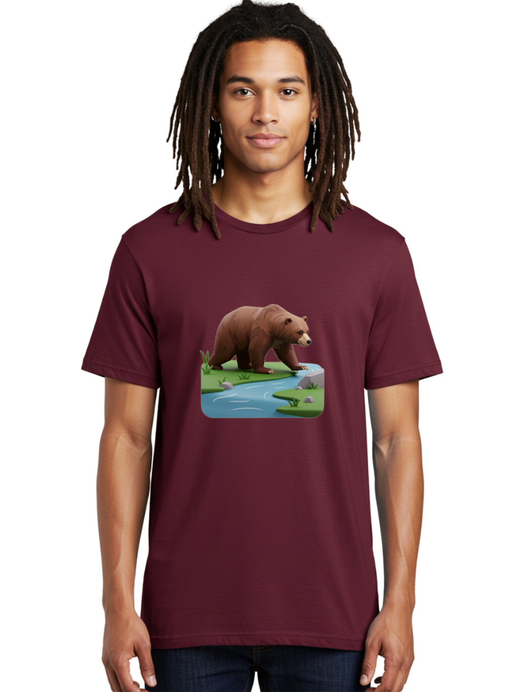 Bear-By-River Men'S Graphic Tee, 100% Cotton, Comfortable Casual Summer Wear, Machine Washable, Vintage Camera, Old Camera, Antique Camera, Black Camera, Classic Photography, Photography Equipment, Nostalgic Device, Film Camera, Camera Art Bae846