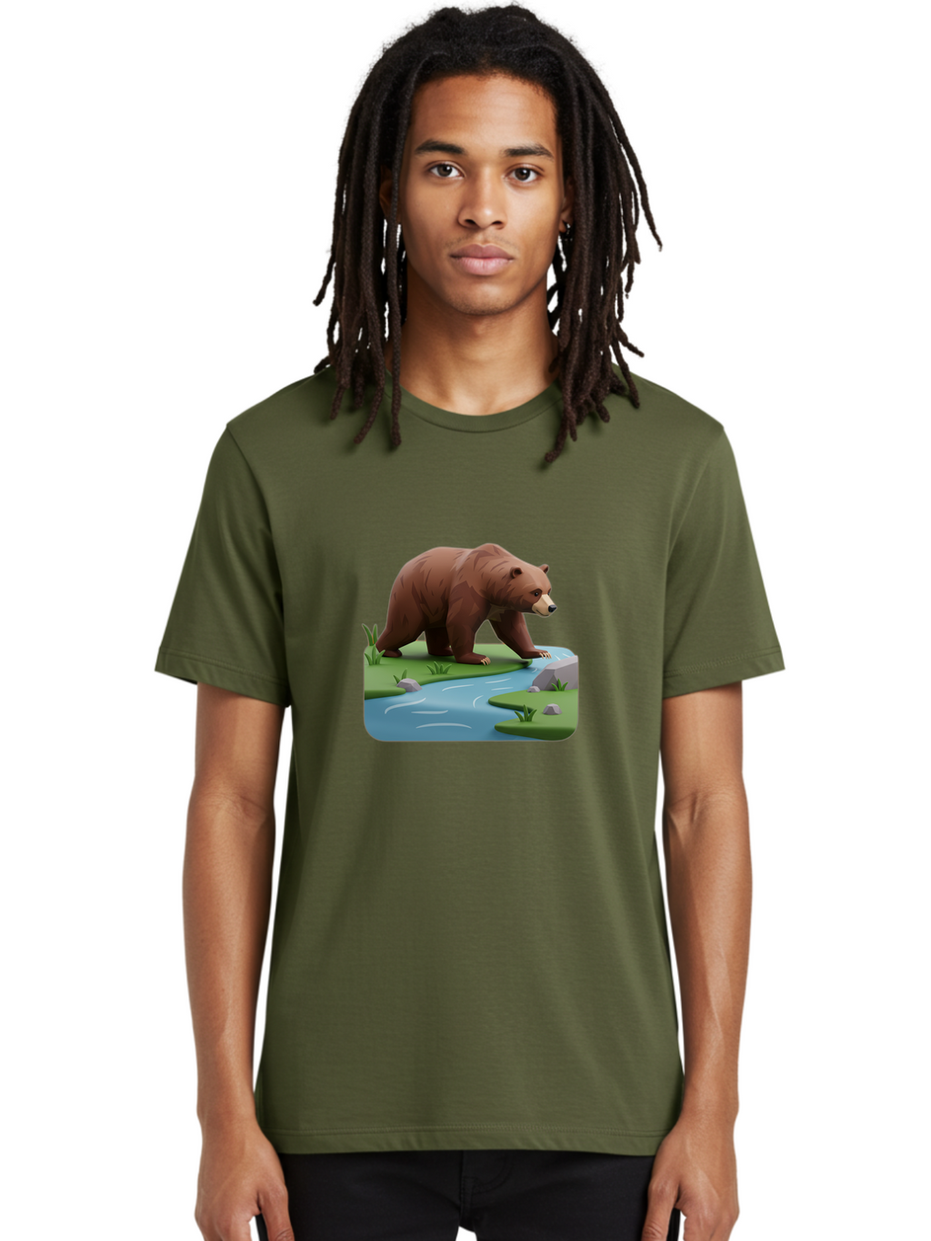 Bear-By-River Men'S Graphic Tee, 100% Cotton, Comfortable Casual Summer Wear, Machine Washable, Vintage Camera, Old Camera, Antique Camera, Black Camera, Classic Photography, Photography Equipment, Nostalgic Device, Film Camera, Camera Art Bae846