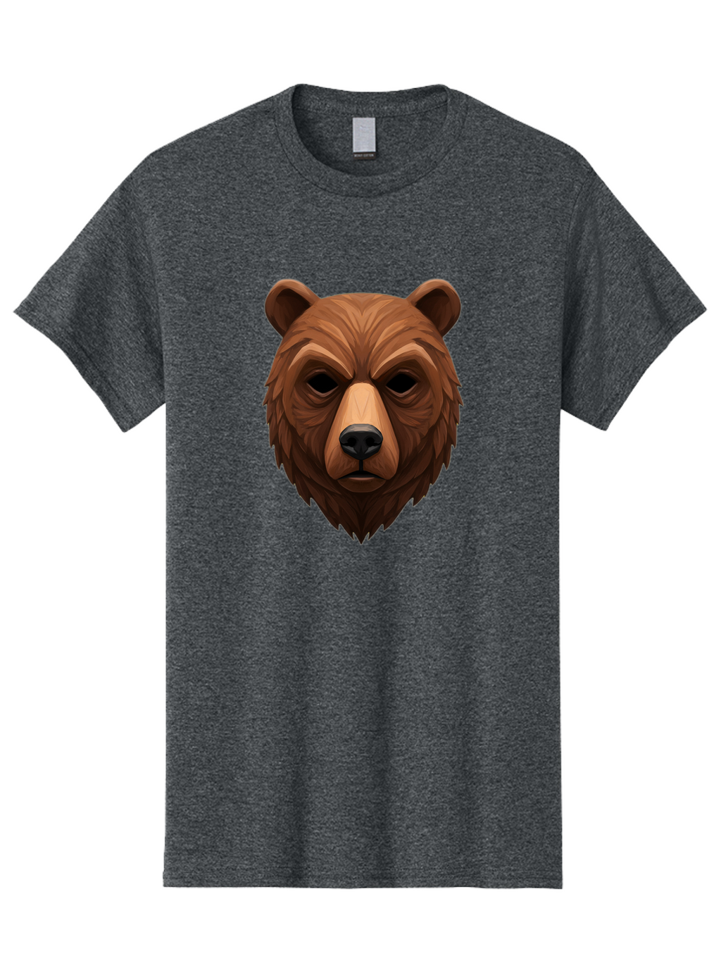 Bear-Head-1 Men'S Graphic Tee, 100% Cotton, Comfortable Casual Summer Wear, Machine Washable, Vintage Camera, Old Camera, Antique Camera, Black Camera, Classic Photography, Photography Equipment, Nostalgic Device, Film Camera, Camera Art Bae853