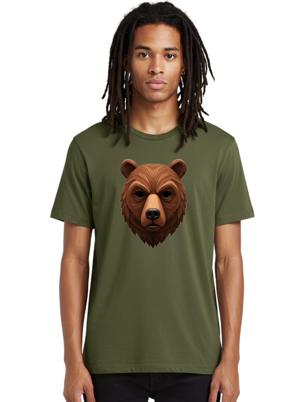 Bear-Head-1 Men'S Graphic Tee, 100% Cotton, Comfortable Casual Summer Wear, Machine Washable, Vintage Camera, Old Camera, Antique Camera, Black Camera, Classic Photography, Photography Equipment, Nostalgic Device, Film Camera, Camera Art Bae853