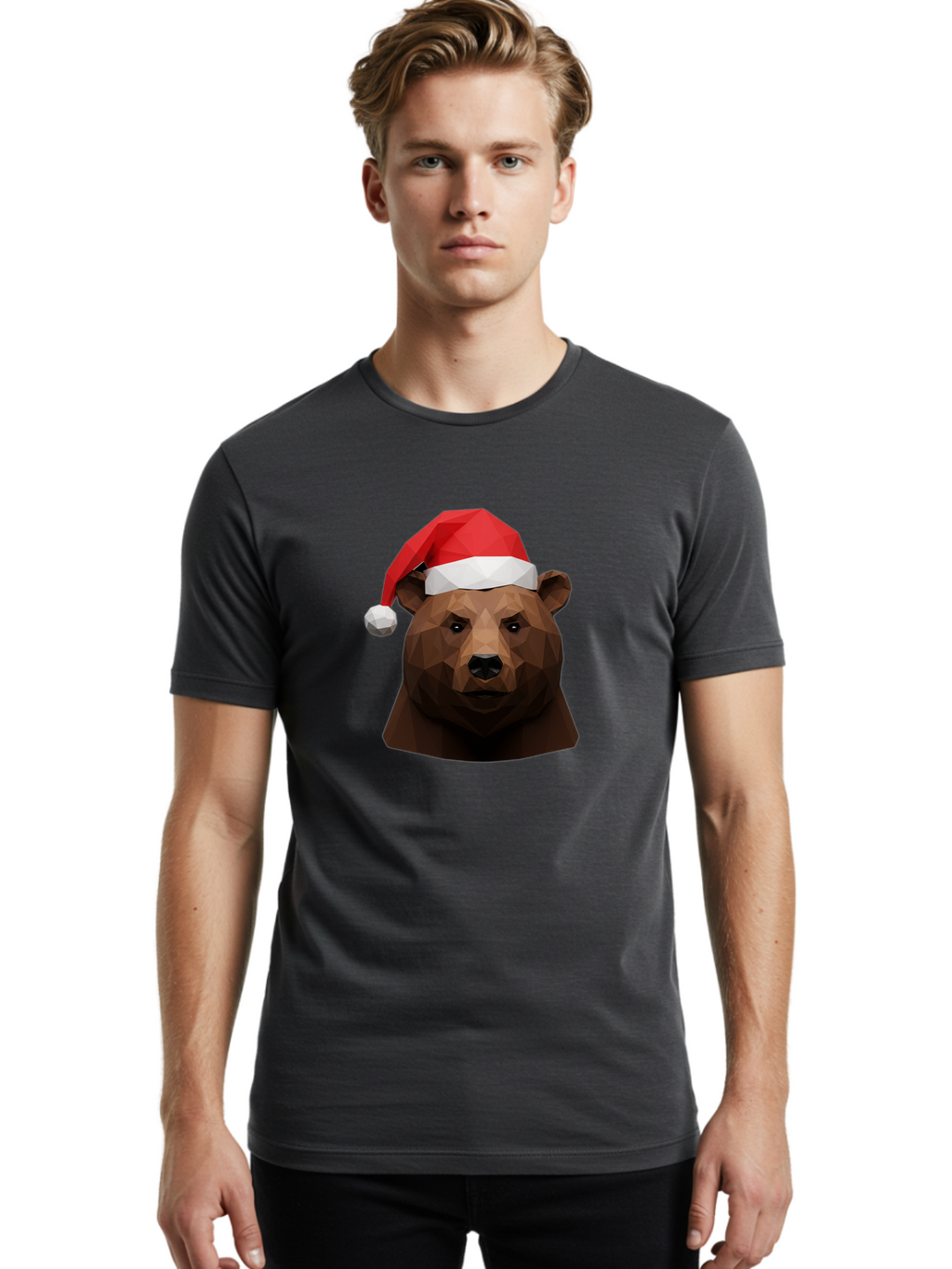 Bear-Head-With-Santa-Hat Men'S Graphic Tee, 100% Cotton, Comfortable Casual Summer Wear, Machine Washable, Vintage Camera, Old Camera, Antique Camera, Black Camera, Classic Photography, Photography Equipment, Nostalgic Device, Film Camera, Bae855