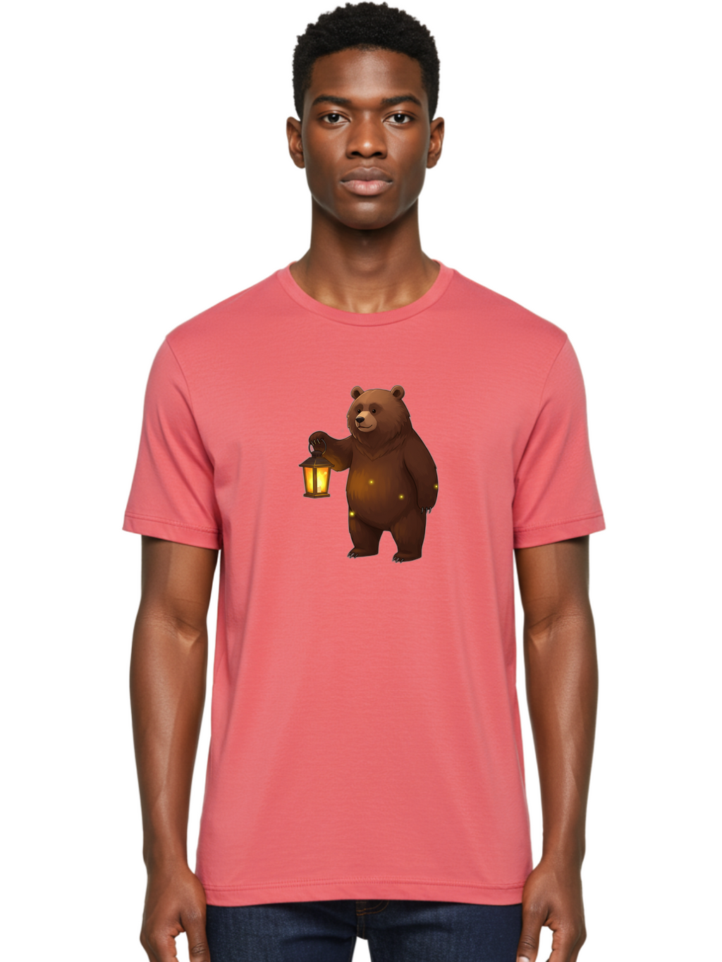 Bear-Lantern Men'S Graphic Tee, 100% Cotton, Comfortable Casual Summer Wear, Machine Washable, Vintage Camera, Old Camera, Antique Camera, Black Camera, Classic Photography, Photography Equipment, Nostalgic Device, Film Camera, Camera Art Bae861
