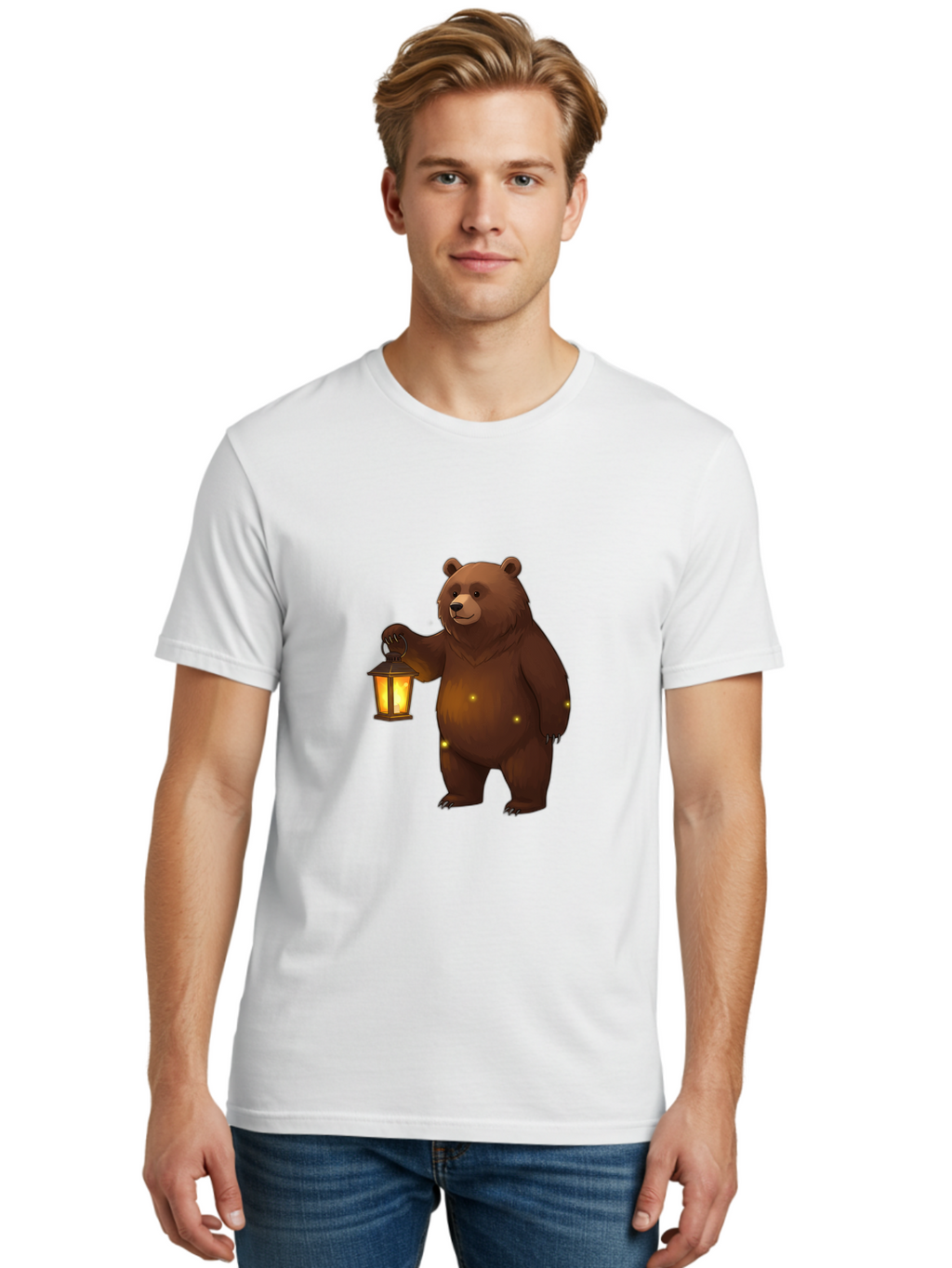 Bear-Lantern Men'S Graphic Tee, 100% Cotton, Comfortable Casual Summer Wear, Machine Washable, Vintage Camera, Old Camera, Antique Camera, Black Camera, Classic Photography, Photography Equipment, Nostalgic Device, Film Camera, Camera Art Bae861