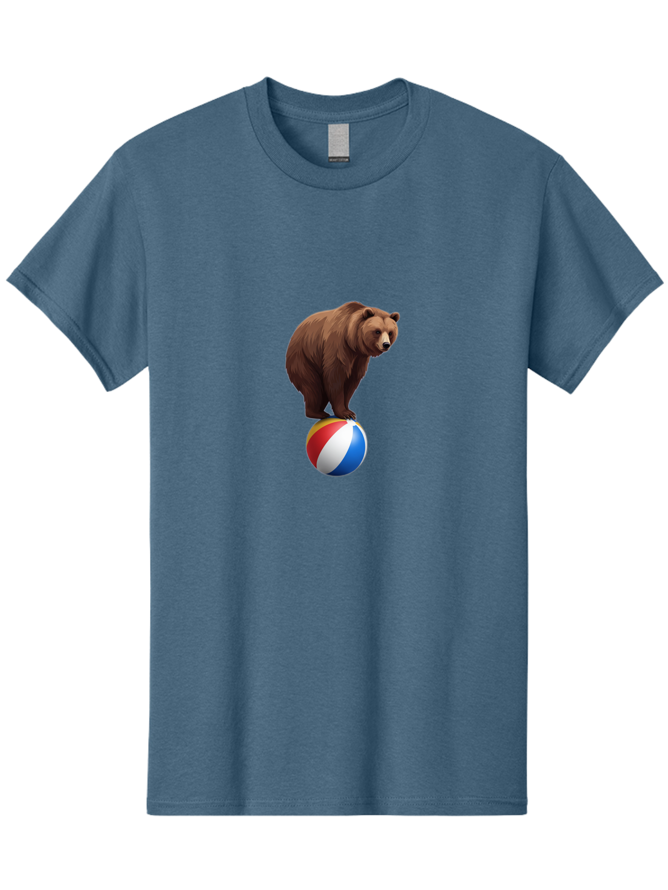 Bear-On-Beach-Ball Men'S Graphic Tee, 100% Cotton, Comfortable Casual Summer Wear, Machine Washable, Vintage Camera, Old Camera, Antique Camera, Black Camera, Classic Photography, Photography Equipment, Nostalgic Device, Film Camera, Camera Art Bae862