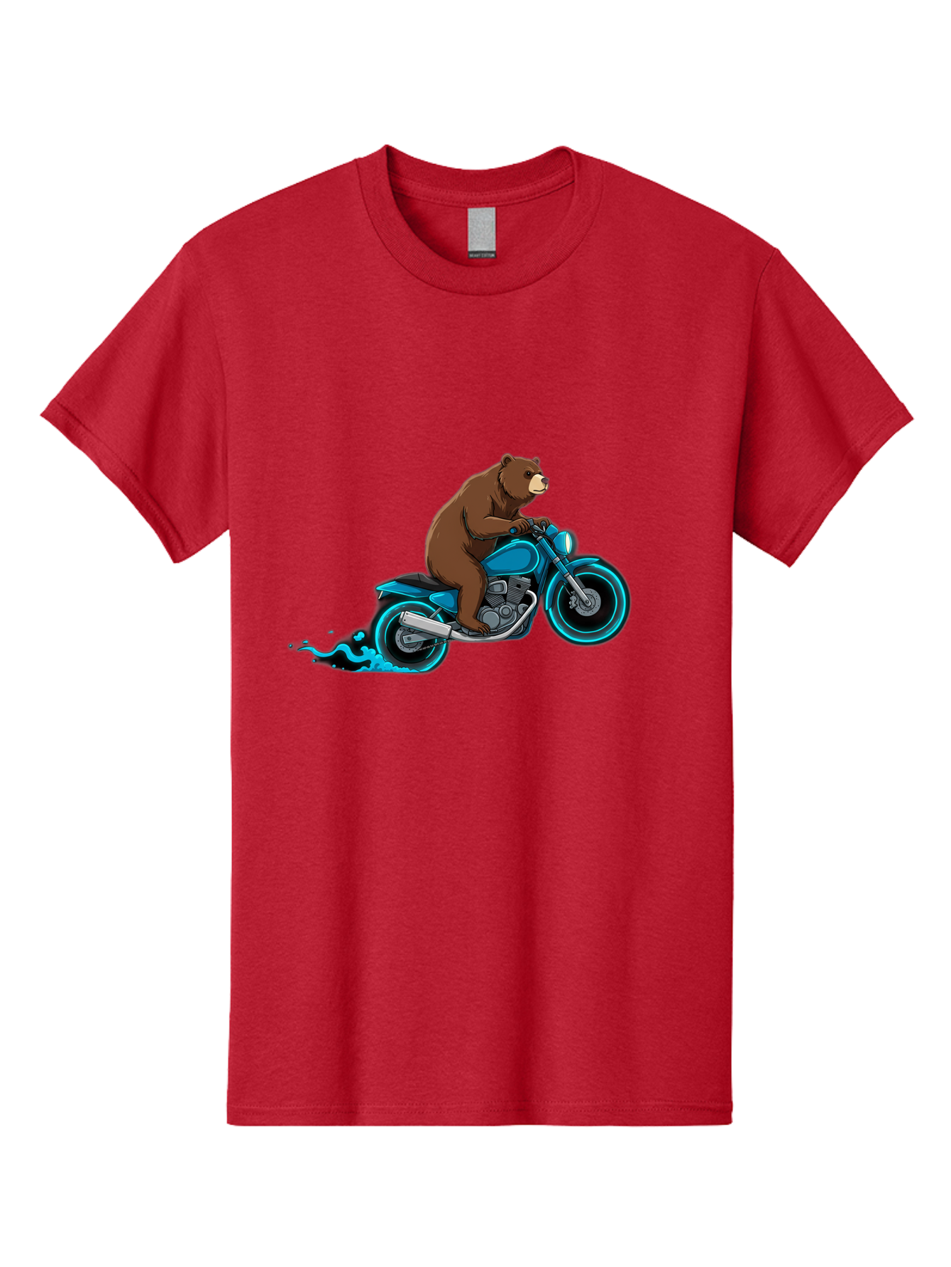Bear-Riding-Motorcycle-2 Men'S Graphic Tee, 100% Cotton, Comfortable Casual Summer Wear, Machine Washable, Vintage Camera, Old Camera, Antique Camera, Black Camera, Classic Photography, Photography Equipment, Nostalgic Device, Film Camera, Bae864