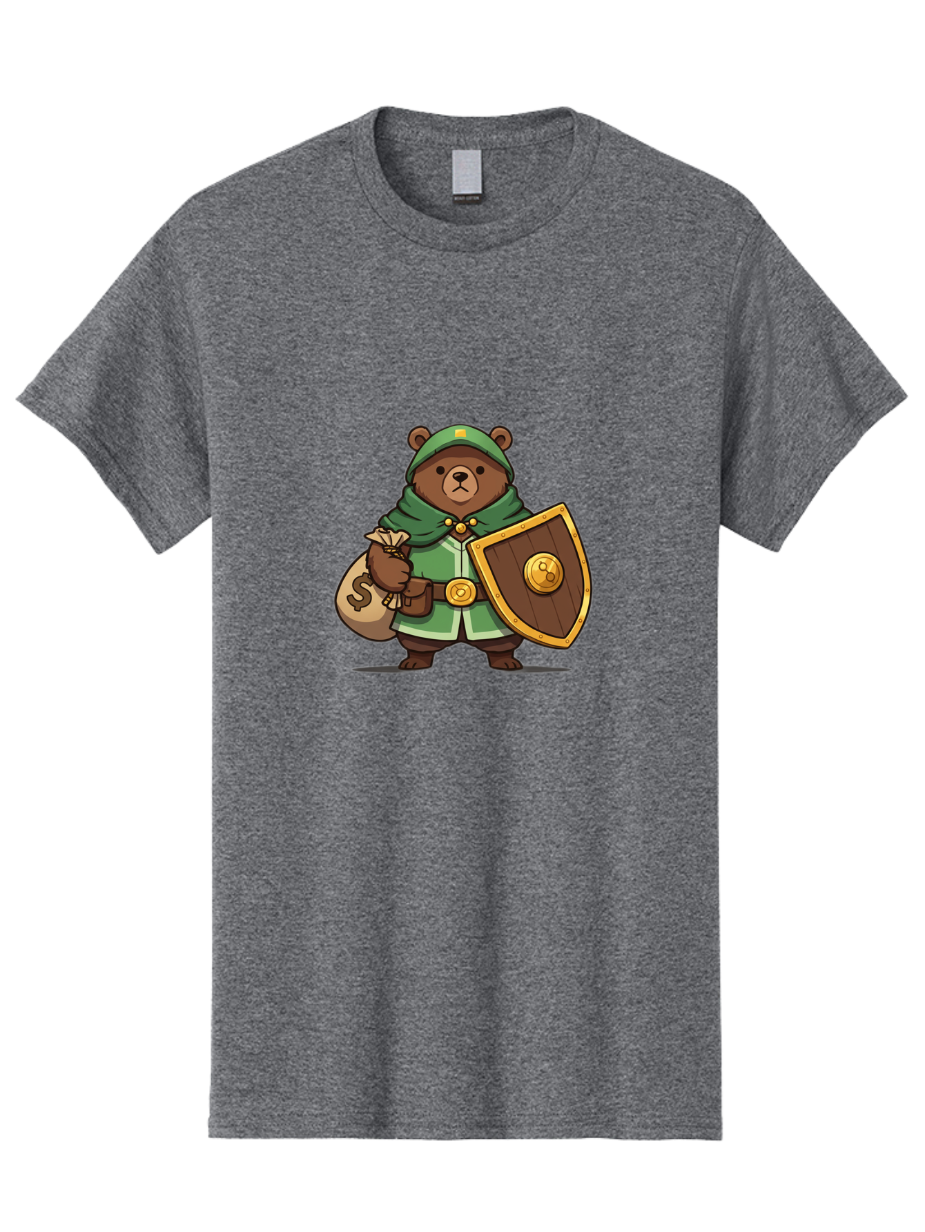Bear-Warrior-2 Men'S Graphic Tee, 100% Cotton, Comfortable Casual Summer Wear, Machine Washable, Vintage Camera, Old Camera, Antique Camera, Black Camera, Classic Photography, Photography Equipment, Nostalgic Device, Film Camera, Camera Art Bae868