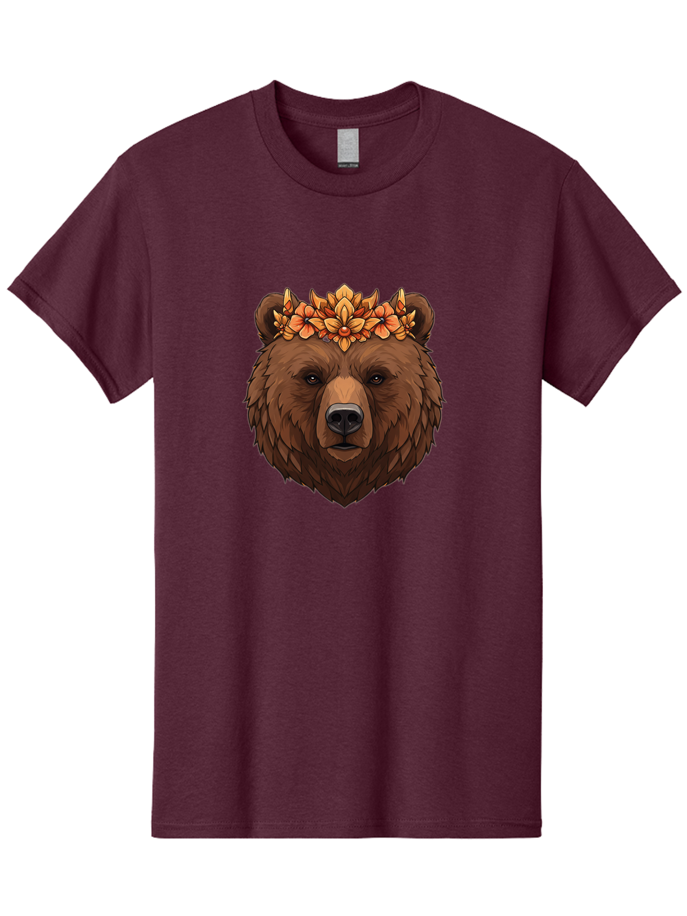 Bear-With-Floral-Crown Men'S Graphic Tee, 100% Cotton, Comfortable Casual Summer Wear, Machine Washable, Vintage Camera, Old Camera, Antique Camera, Black Camera, Classic Photography, Photography Equipment, Nostalgic Device, Film Camera, Camera Art Bae872
