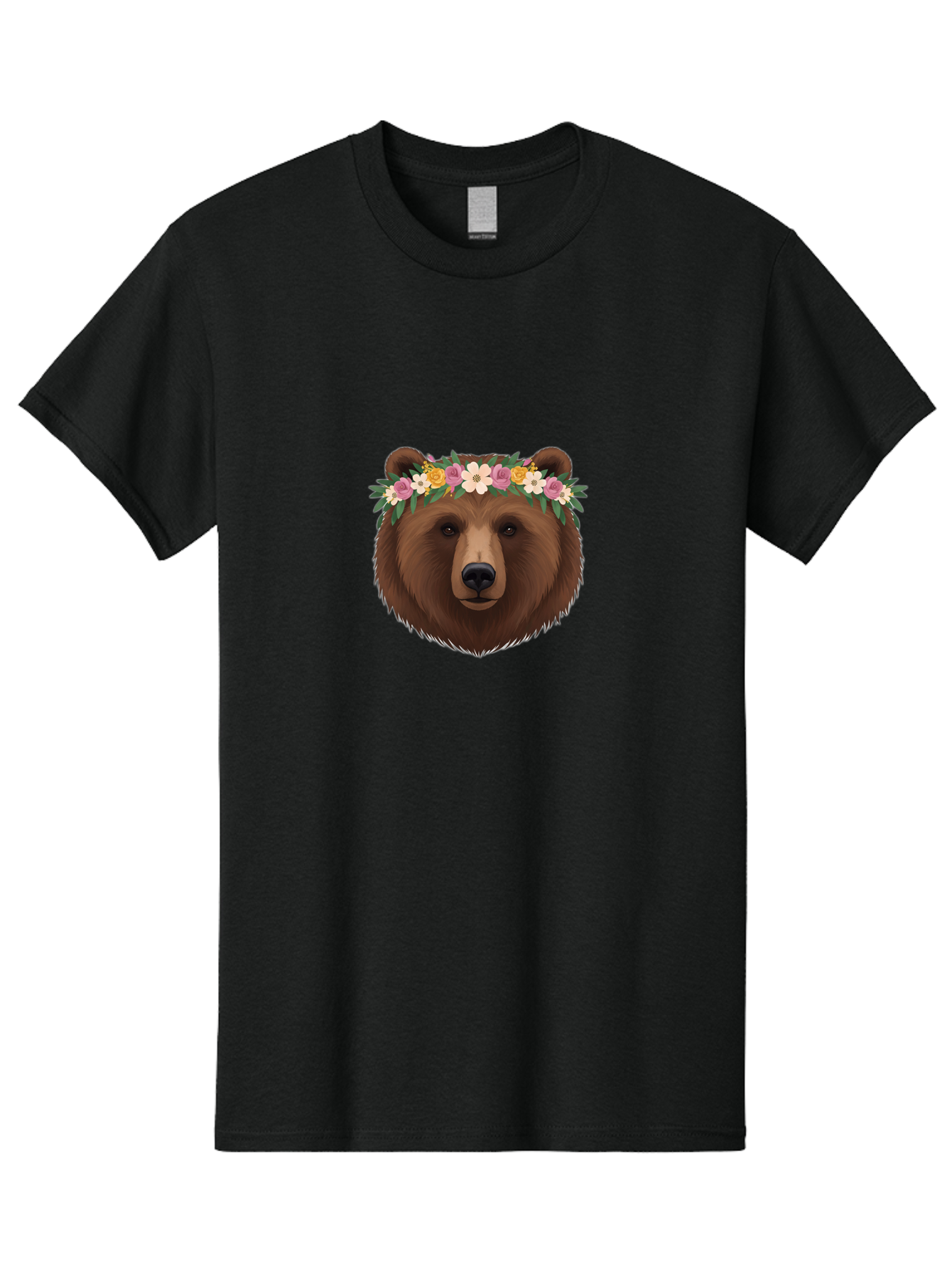 Bear-With-Flowers Men'S Graphic Tee, 100% Cotton, Comfortable Casual Summer Wear, Machine Washable, Vintage Camera, Old Camera, Antique Camera, Black Camera, Classic Photography, Photography Equipment, Nostalgic Device, Film Camera, Camera Art Bae874