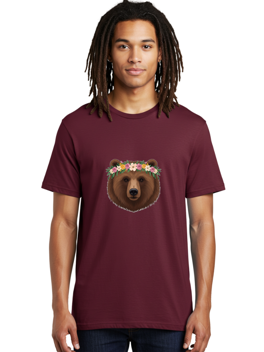Bear-With-Flowers Men'S Graphic Tee, 100% Cotton, Comfortable Casual Summer Wear, Machine Washable, Vintage Camera, Old Camera, Antique Camera, Black Camera, Classic Photography, Photography Equipment, Nostalgic Device, Film Camera, Camera Art Bae874