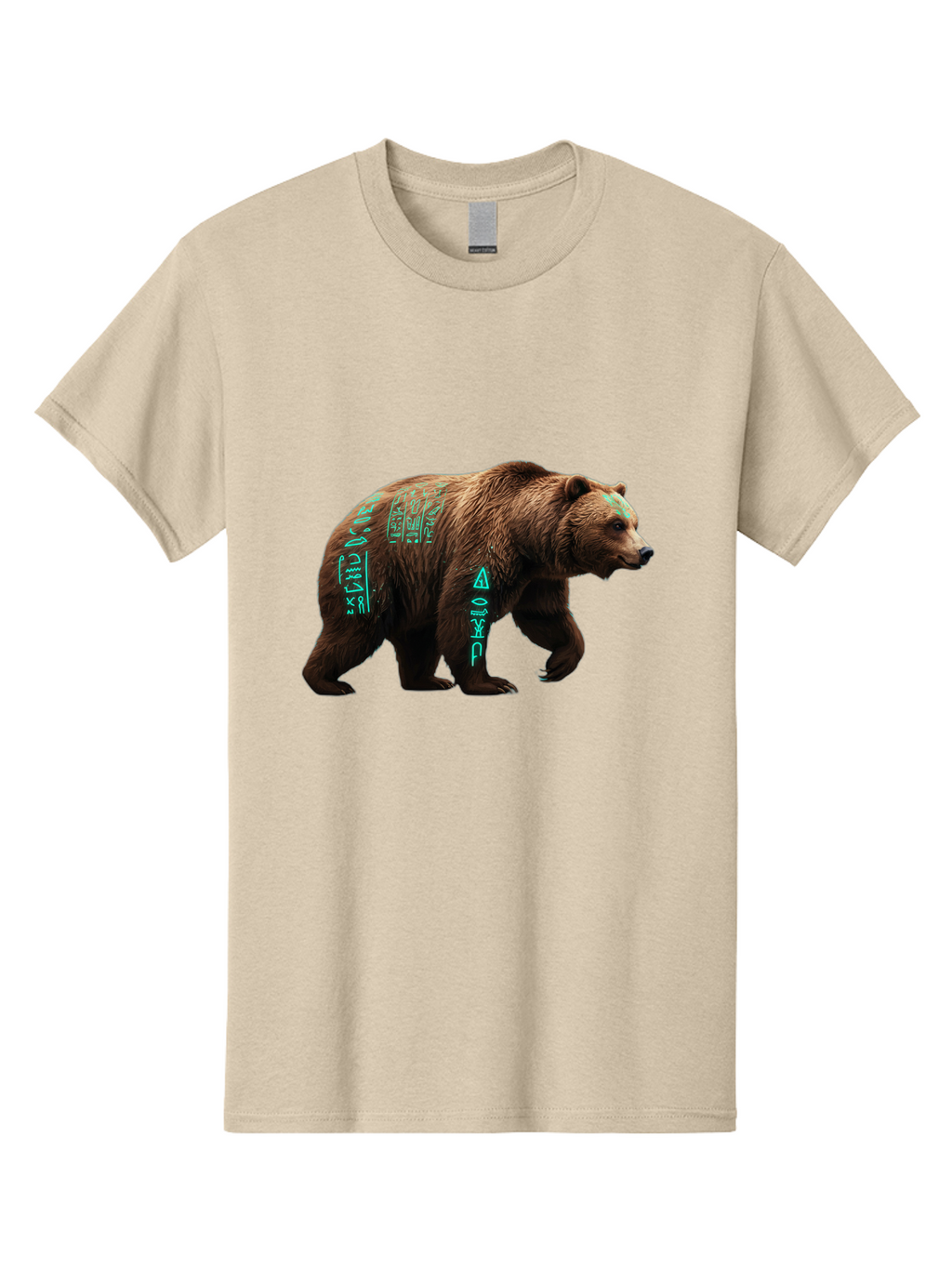 Bear-With-Hieroglyphics Men'S Graphic Tee, 100% Cotton, Comfortable Casual Summer Wear, Machine Washable, Vintage Camera, Old Camera, Antique Camera, Black Camera, Classic Photography, Photography Equipment, Nostalgic Device, Film Camera, Bae877