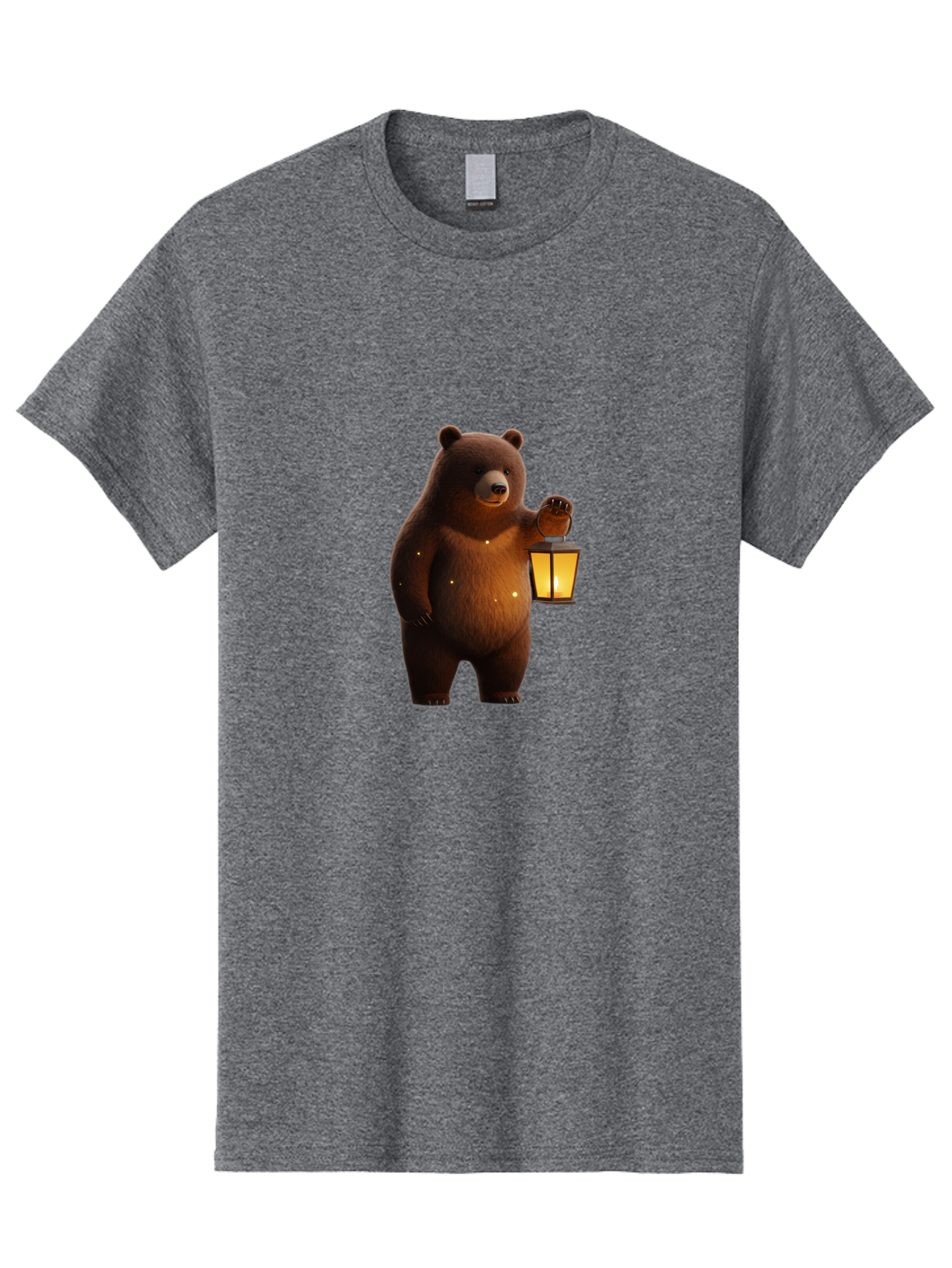 Bear-With-Lantern Men'S Graphic Tee, 100% Cotton, Comfortable Casual Summer Wear, Machine Washable, Vintage Camera, Old Camera, Antique Camera, Black Camera, Classic Photography, Photography Equipment, Nostalgic Device, Film Camera, Camera Art Bae882