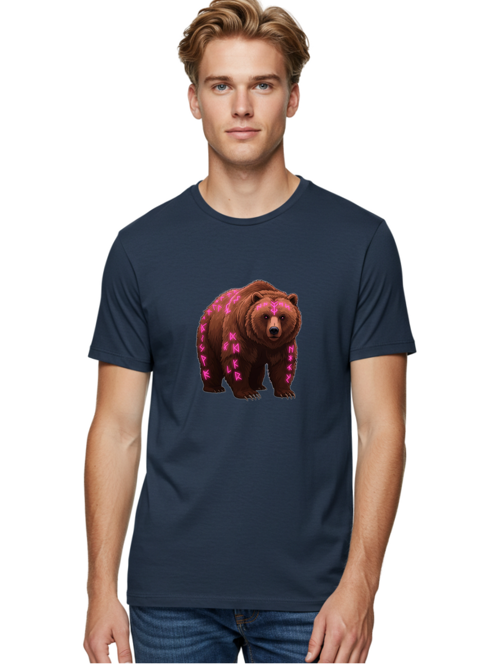 Bear-With-Pink-Symbols Men'S Graphic Tee, 100% Cotton, Comfortable Casual Summer Wear, Machine Washable, Vintage Camera, Old Camera, Antique Camera, Black Camera, Classic Photography, Photography Equipment, Nostalgic Device, Film Camera, Camera Art Bae883