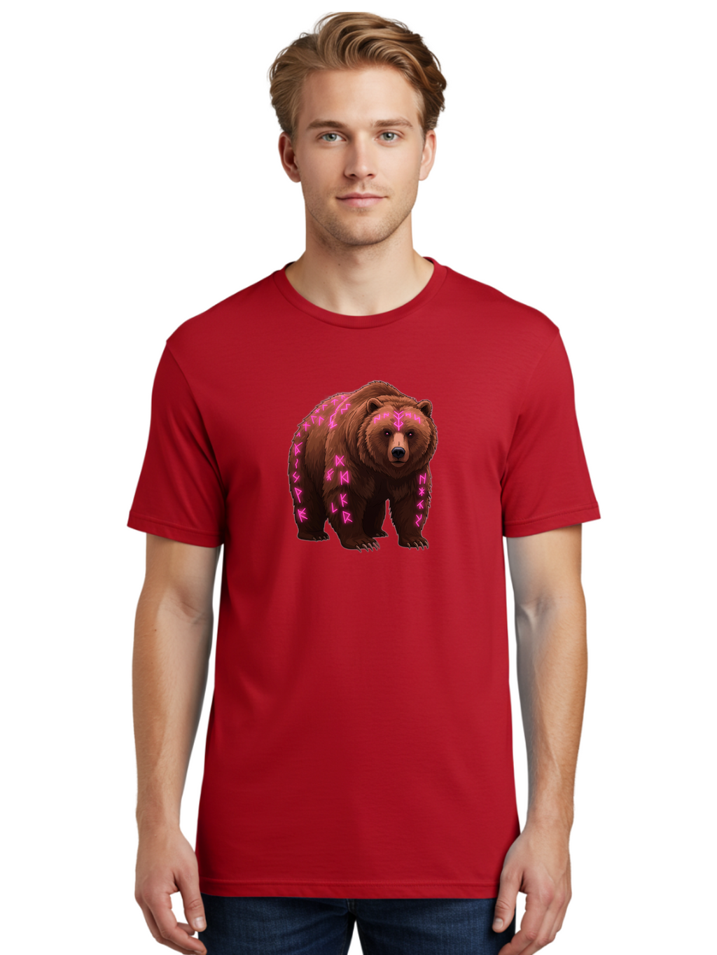 Bear-With-Pink-Symbols Men'S Graphic Tee, 100% Cotton, Comfortable Casual Summer Wear, Machine Washable, Vintage Camera, Old Camera, Antique Camera, Black Camera, Classic Photography, Photography Equipment, Nostalgic Device, Film Camera, Camera Art Bae883