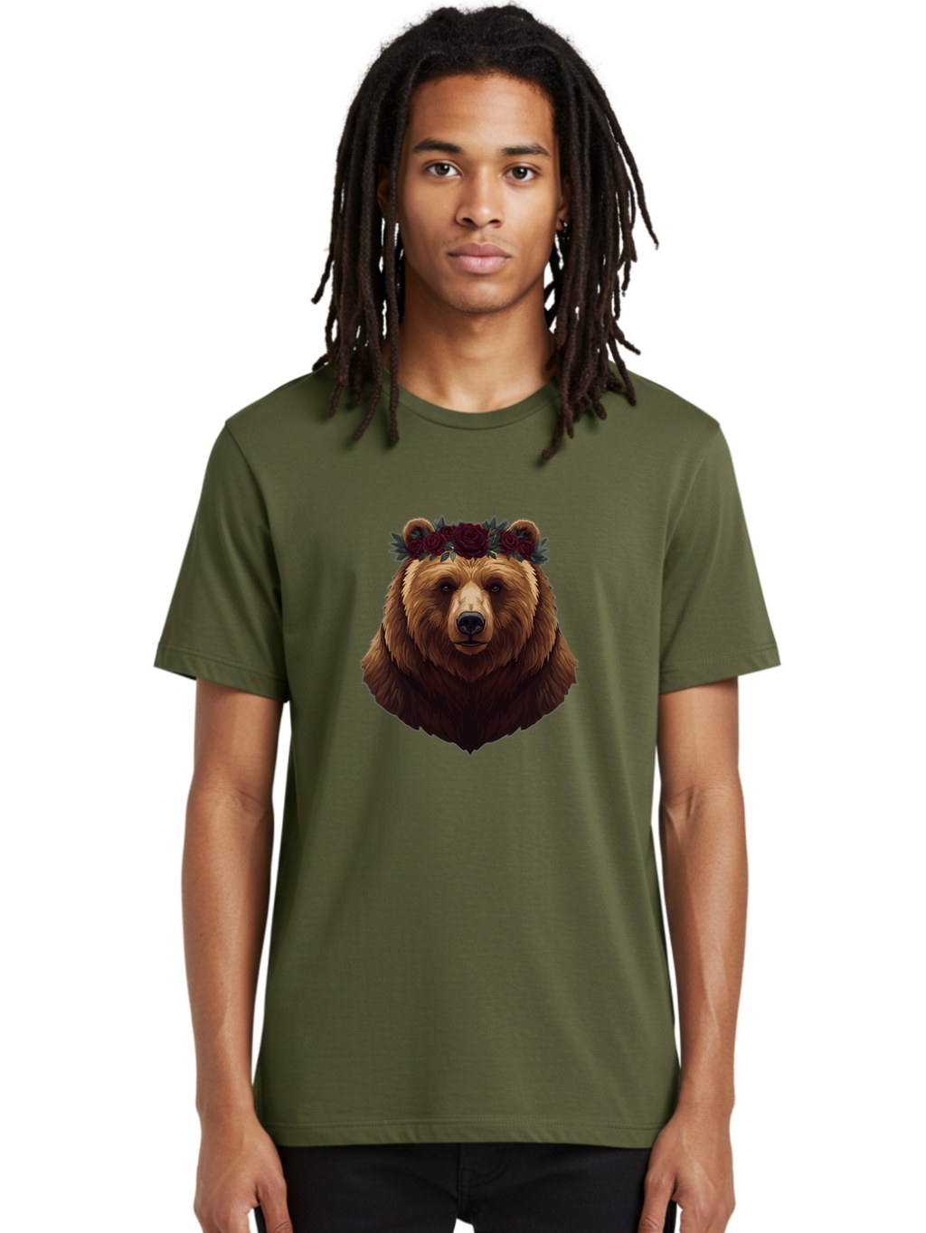 Bear-With-Roses Men'S Graphic Tee, 100% Cotton, Comfortable Casual Summer Wear, Machine Washable, Vintage Camera, Old Camera, Antique Camera, Black Camera, Classic Photography, Photography Equipment, Nostalgic Device, Film Camera, Camera Art Bae884