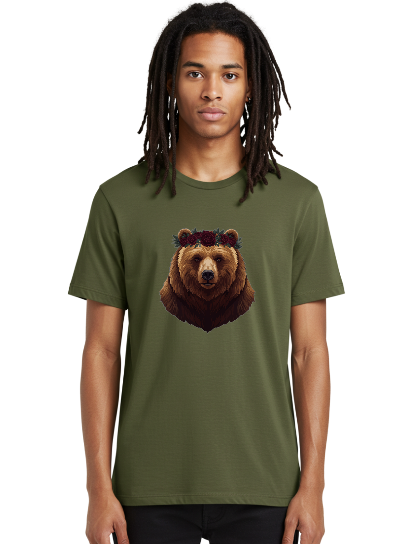 Bear-With-Roses Men'S Graphic Tee, 100% Cotton, Comfortable Casual Summer Wear, Machine Washable, Vintage Camera, Old Camera, Antique Camera, Black Camera, Classic Photography, Photography Equipment, Nostalgic Device, Film Camera, Camera Art Bae884