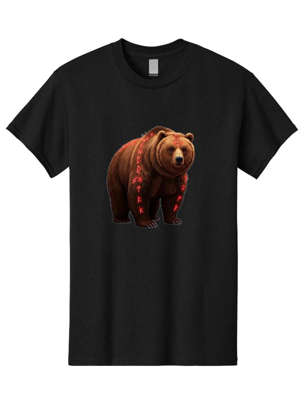 Bear-With-Runic-Symbols Men'S Graphic Tee, 100% Cotton, Comfortable Casual Summer Wear, Machine Washable, Vintage Camera, Old Camera, Antique Camera, Black Camera, Classic Photography, Photography Equipment, Nostalgic Device, Film Camera, Bae885
