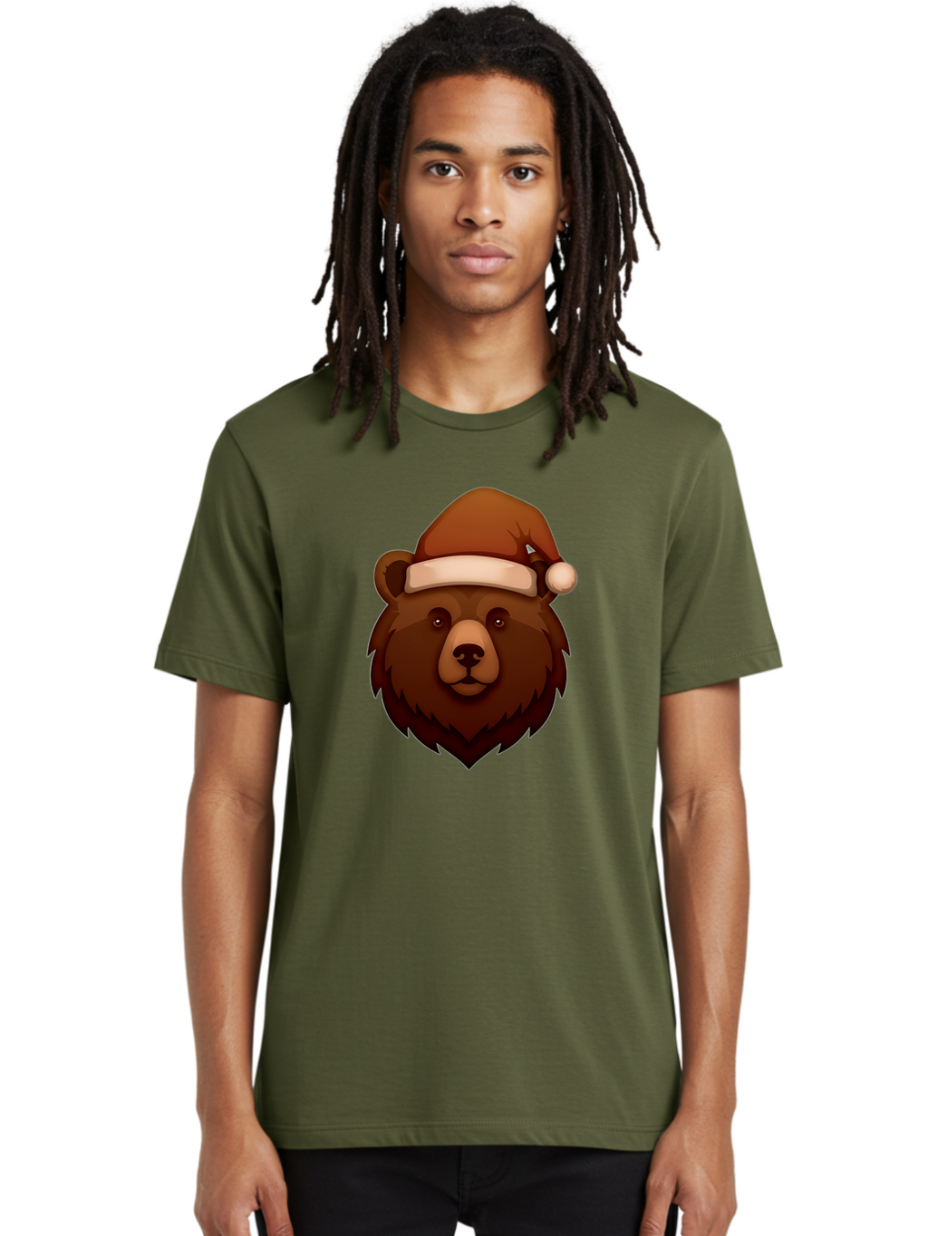 Bear-With-Santa-Hat Men'S Graphic Tee, 100% Cotton, Comfortable Casual Summer Wear, Machine Washable, Vintage Camera, Old Camera, Antique Camera, Black Camera, Classic Photography, Photography Equipment, Nostalgic Device, Film Camera, Camera Art Bae886