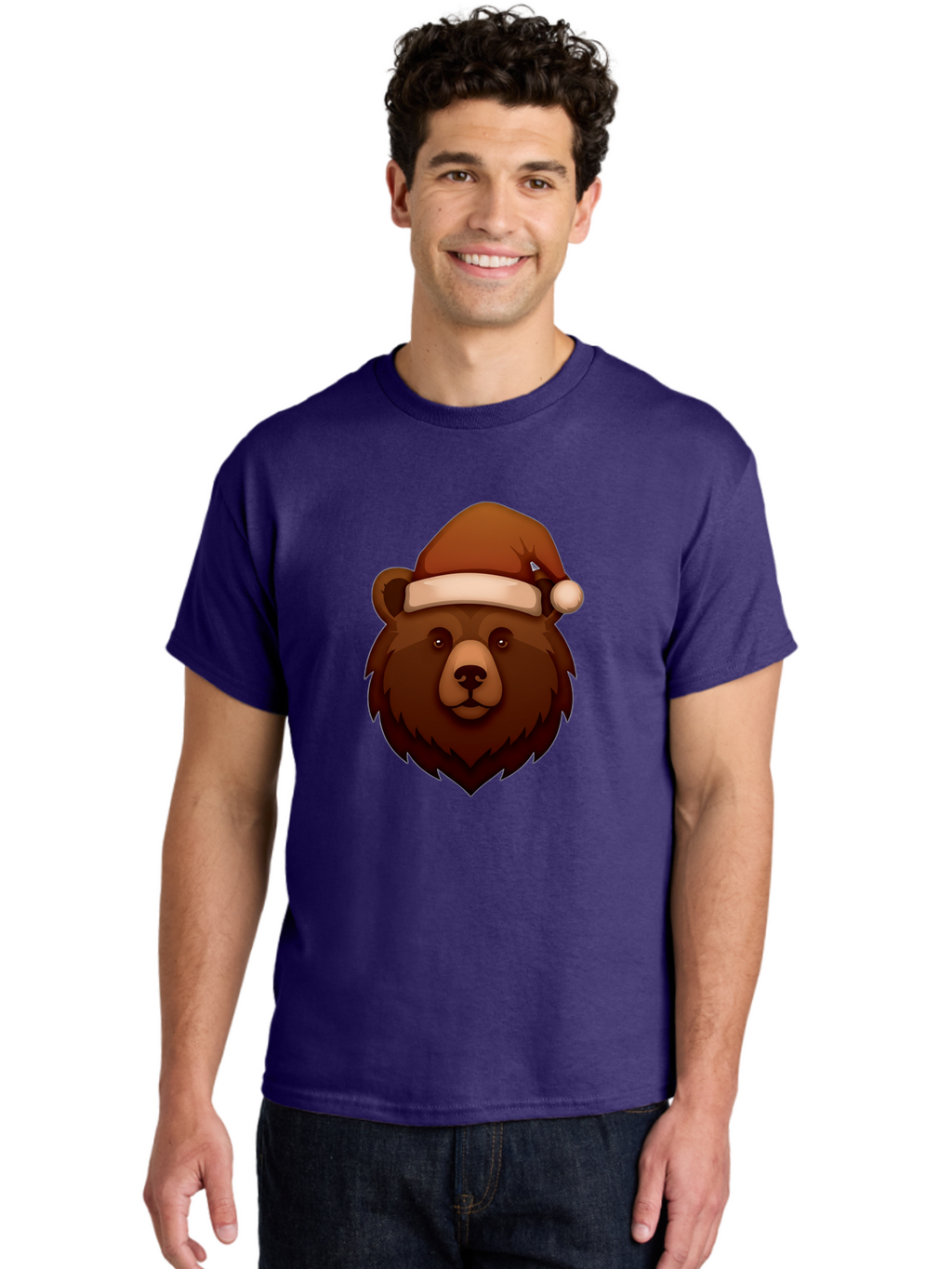 Bear-With-Santa-Hat Men'S Graphic Tee, 100% Cotton, Comfortable Casual Summer Wear, Machine Washable, Vintage Camera, Old Camera, Antique Camera, Black Camera, Classic Photography, Photography Equipment, Nostalgic Device, Film Camera, Camera Art Bae886