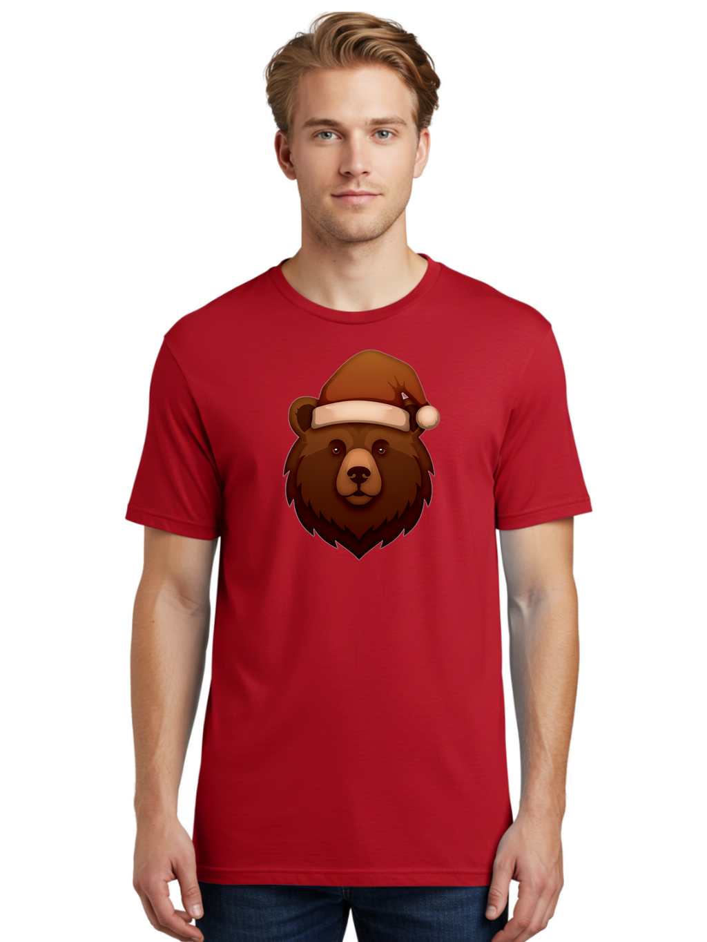 Bear-With-Santa-Hat Men'S Graphic Tee, 100% Cotton, Comfortable Casual Summer Wear, Machine Washable, Vintage Camera, Old Camera, Antique Camera, Black Camera, Classic Photography, Photography Equipment, Nostalgic Device, Film Camera, Camera Art Bae886