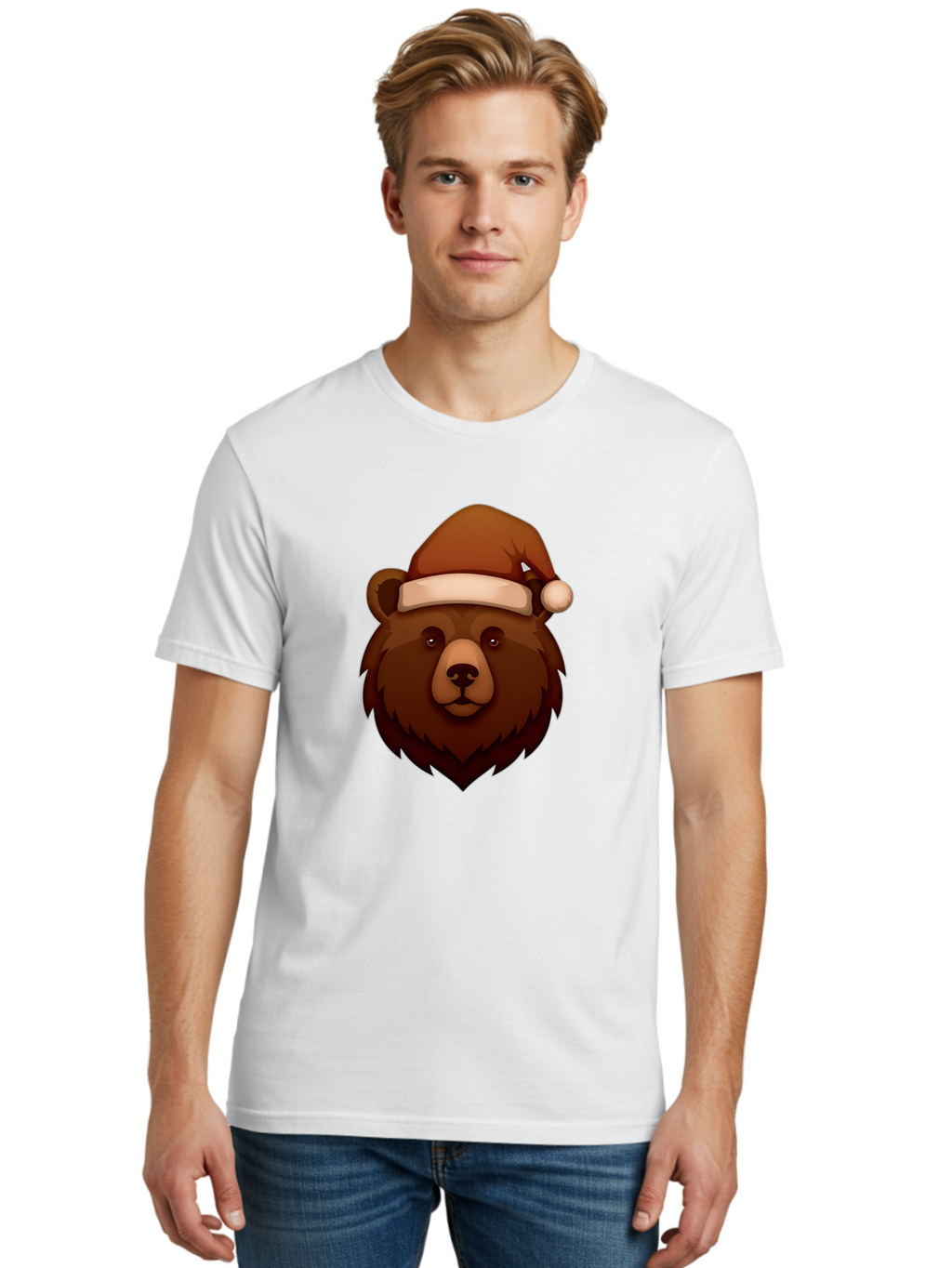 Bear-With-Santa-Hat Men'S Graphic Tee, 100% Cotton, Comfortable Casual Summer Wear, Machine Washable, Vintage Camera, Old Camera, Antique Camera, Black Camera, Classic Photography, Photography Equipment, Nostalgic Device, Film Camera, Camera Art Bae886