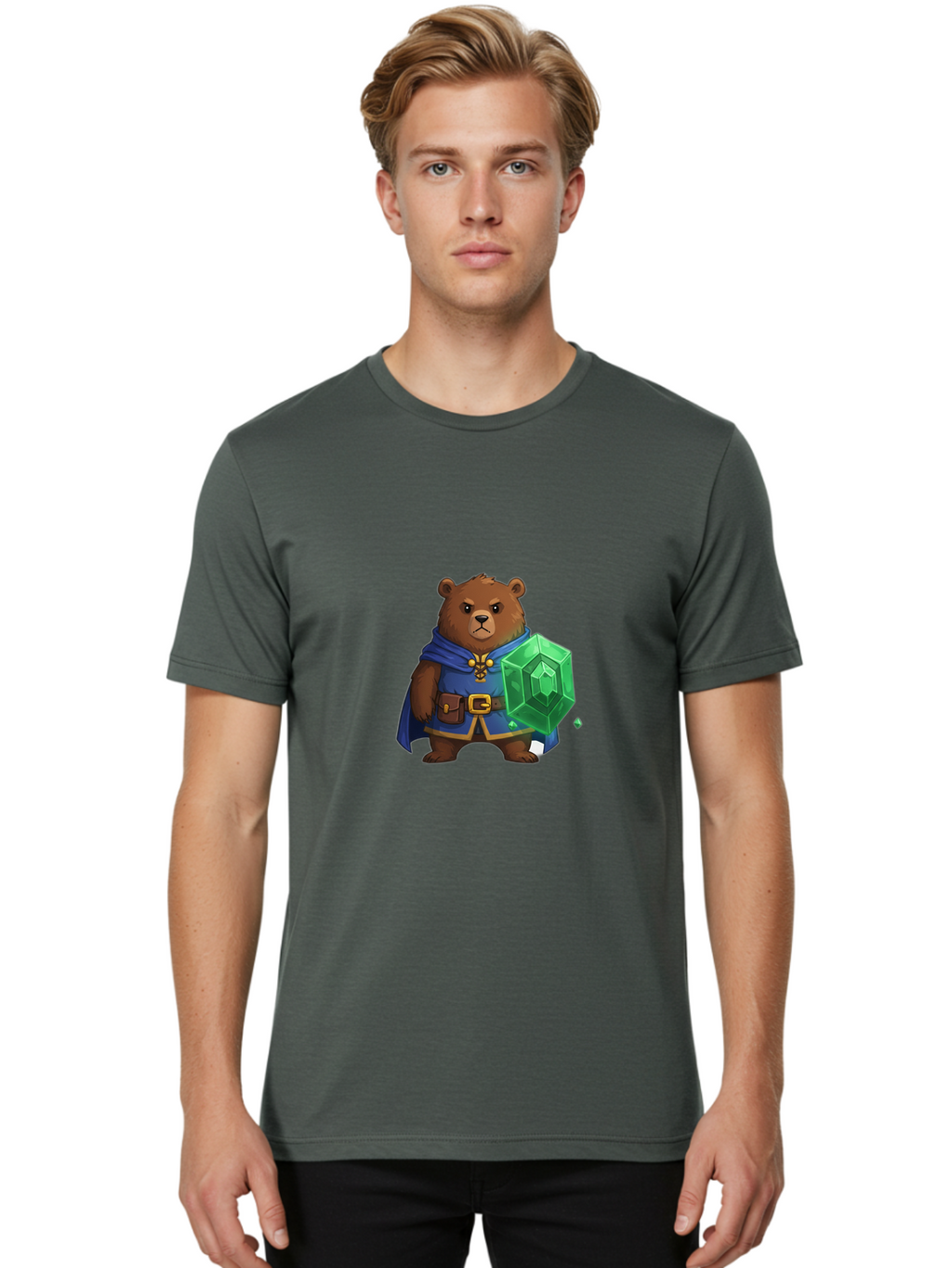 Bear-Wizard Men'S Graphic Tee, 100% Cotton, Comfortable Casual Summer Wear, Machine Washable, Vintage Camera, Old Camera, Antique Camera, Black Camera, Classic Photography, Photography Equipment, Nostalgic Device, Film Camera, Camera Art Bae887