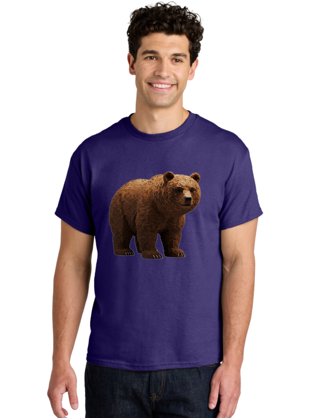 Bear Men'S Graphic Tee, 100% Cotton, Comfortable Casual Summer Wear, Machine Washable, Vintage Camera, Old Camera, Antique Camera, Black Camera, Classic Photography, Photography Equipment, Nostalgic Device, Film Camera, Camera Art Bae888