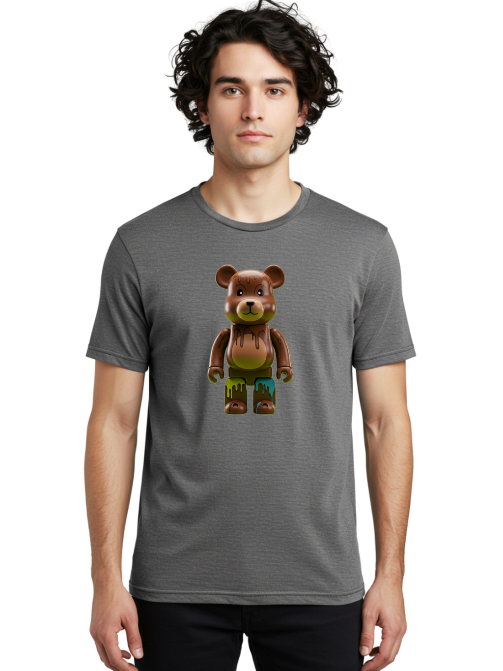 Bearbrick-1 Men'S Graphic Tee, 100% Cotton, Comfortable Casual Summer Wear, Machine Washable, Vintage Camera, Old Camera, Antique Camera, Black Camera, Classic Photography, Photography Equipment, Nostalgic Device, Film Camera, Camera Art Bae889