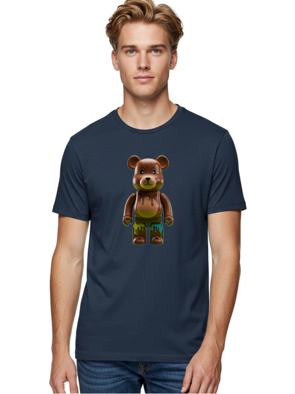 Bearbrick-1 Men'S Graphic Tee, 100% Cotton, Comfortable Casual Summer Wear, Machine Washable, Vintage Camera, Old Camera, Antique Camera, Black Camera, Classic Photography, Photography Equipment, Nostalgic Device, Film Camera, Camera Art Bae889