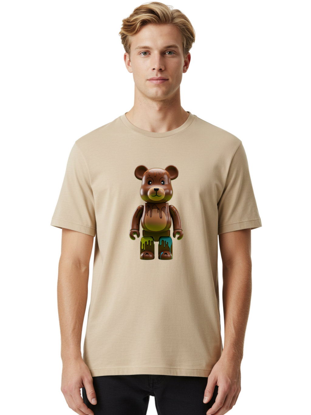 Bearbrick-1 Men'S Graphic Tee, 100% Cotton, Comfortable Casual Summer Wear, Machine Washable, Vintage Camera, Old Camera, Antique Camera, Black Camera, Classic Photography, Photography Equipment, Nostalgic Device, Film Camera, Camera Art Bae889