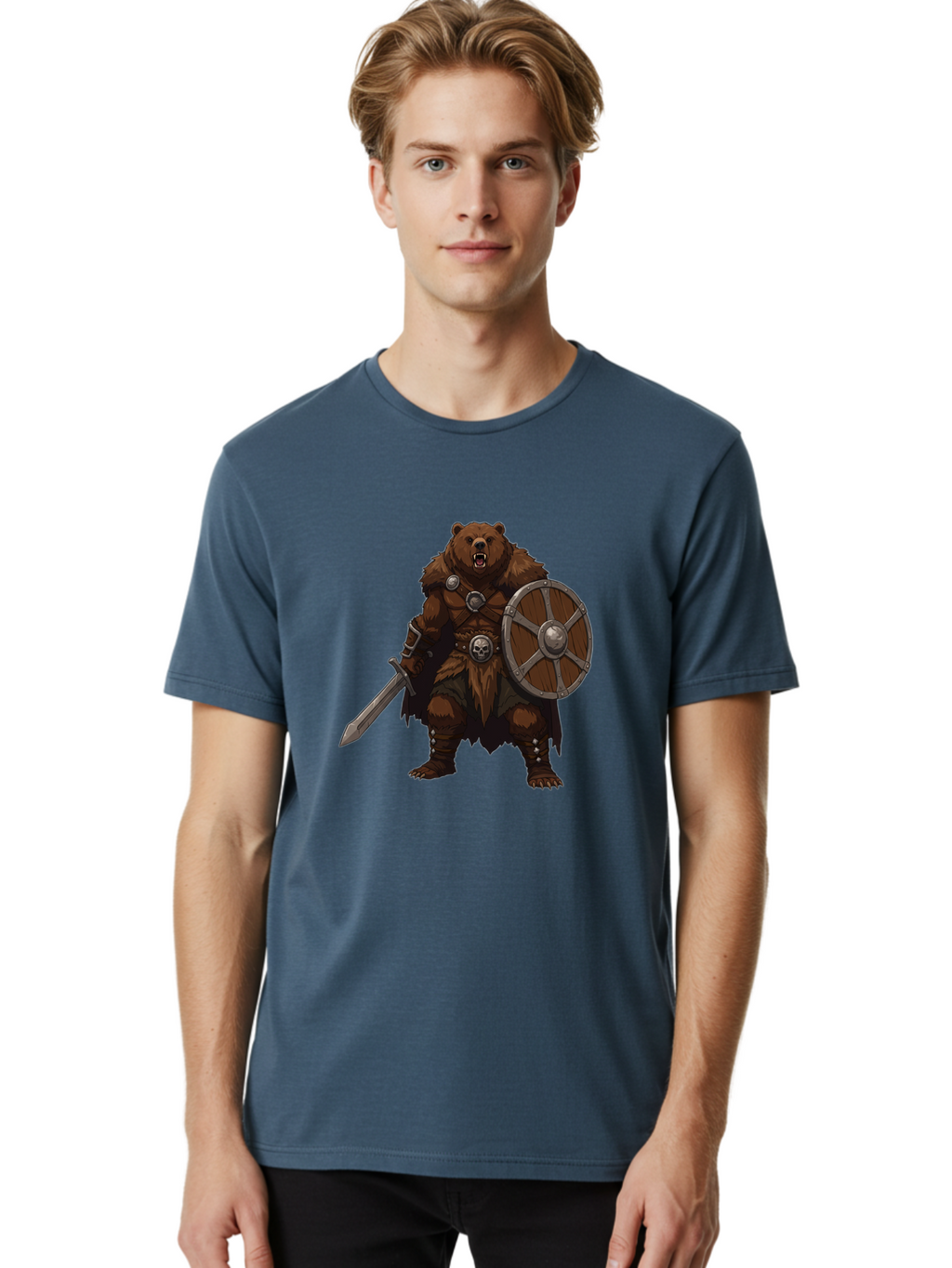 Berserker-Bear Men'S Graphic Tee, 100% Cotton, Comfortable Casual Summer Wear, Machine Washable, Vintage Camera, Old Camera, Antique Camera, Black Camera, Classic Photography, Photography Equipment, Nostalgic Device, Film Camera, Camera Art Bae891