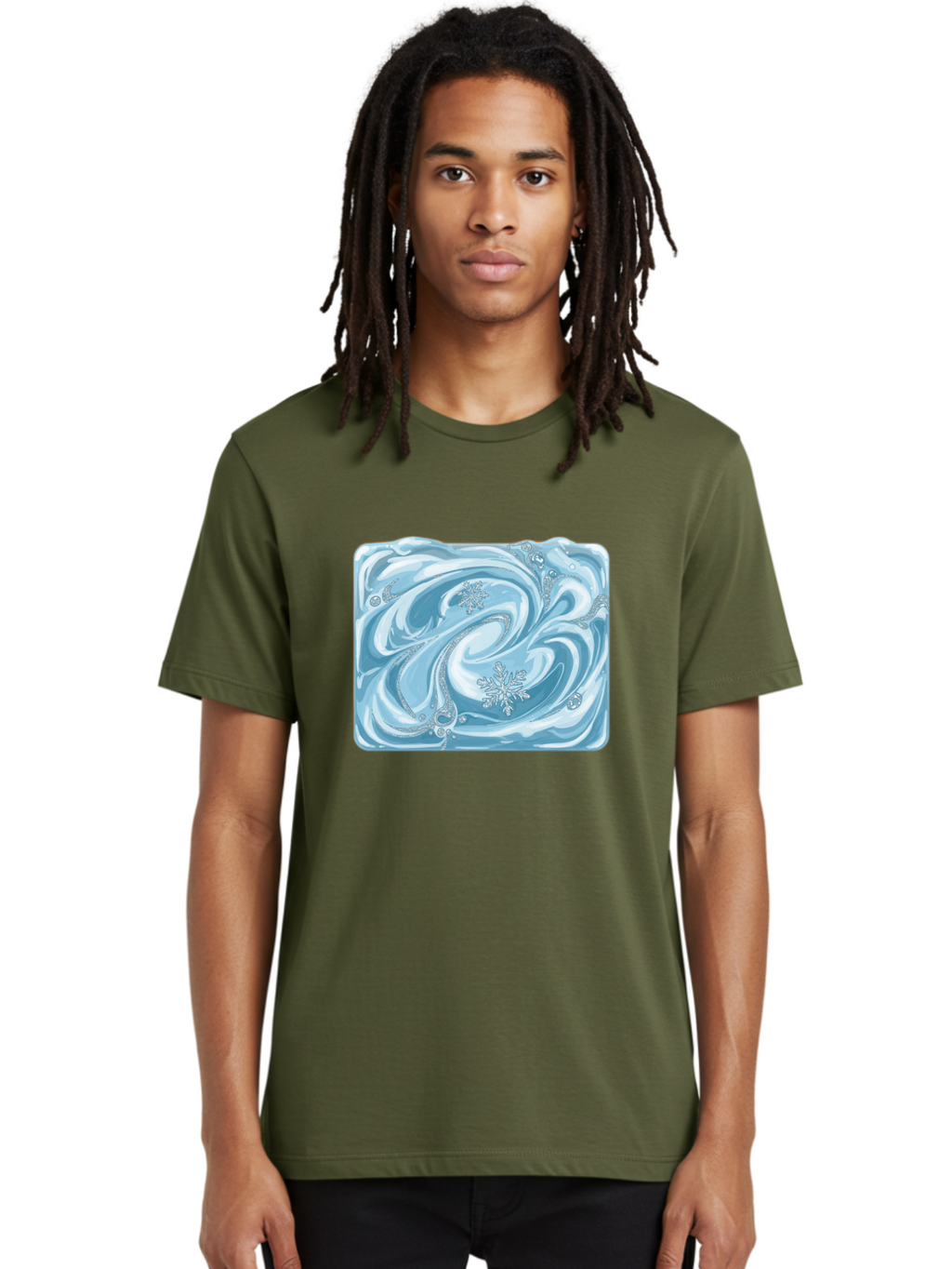Blue-Swirl-Snowflakes Men'S Graphic Tee, 100% Cotton, Comfortable Casual Summer Wear, Machine Washable, Vintage Camera, Old Camera, Antique Camera, Black Camera, Classic Photography, Photography Equipment, Nostalgic Device, Film Camera, Camera Art Bae898