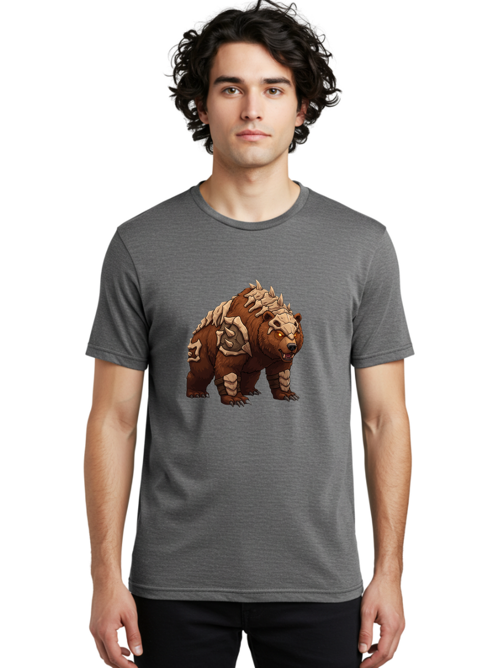Bone-Bear Men'S Graphic Tee, 100% Cotton, Comfortable Casual Summer Wear, Machine Washable, Vintage Camera, Old Camera, Antique Camera, Black Camera, Classic Photography, Photography Equipment, Nostalgic Device, Film Camera, Camera Art Bae900